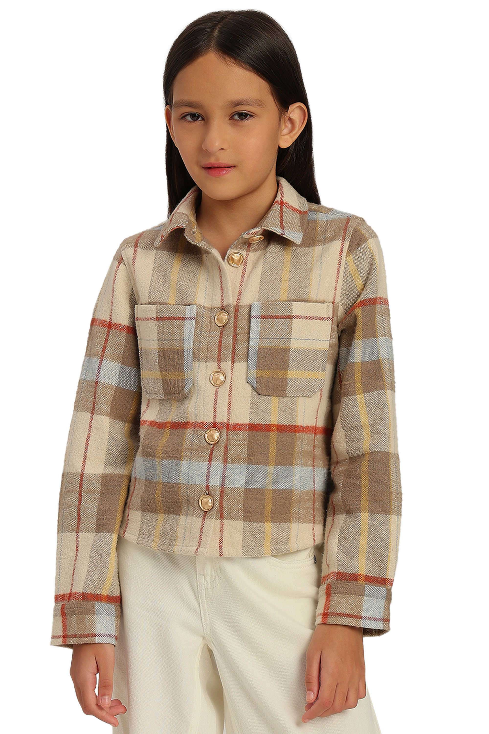 Checks-Cotton-Collared-Girl-s-Shirt