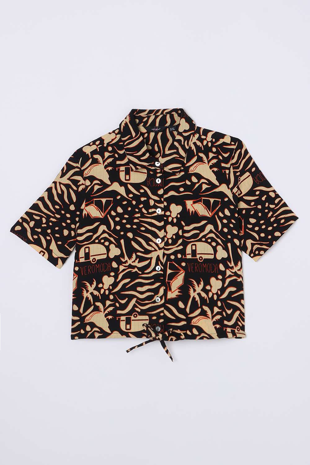 Solid-Blended-Fabric-Classic-Collar-Girls-Shirt