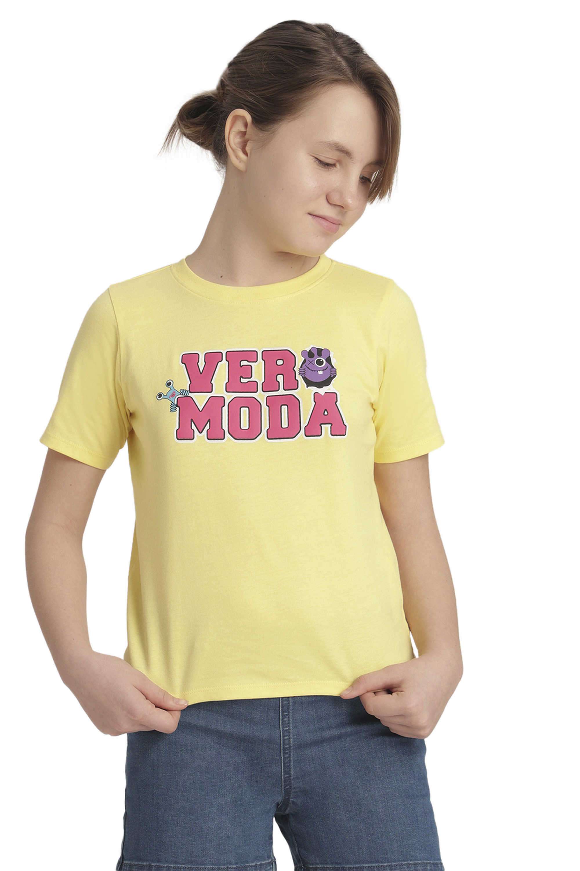 Printed-Cotton-Collared-Girl-s-T-Shirt