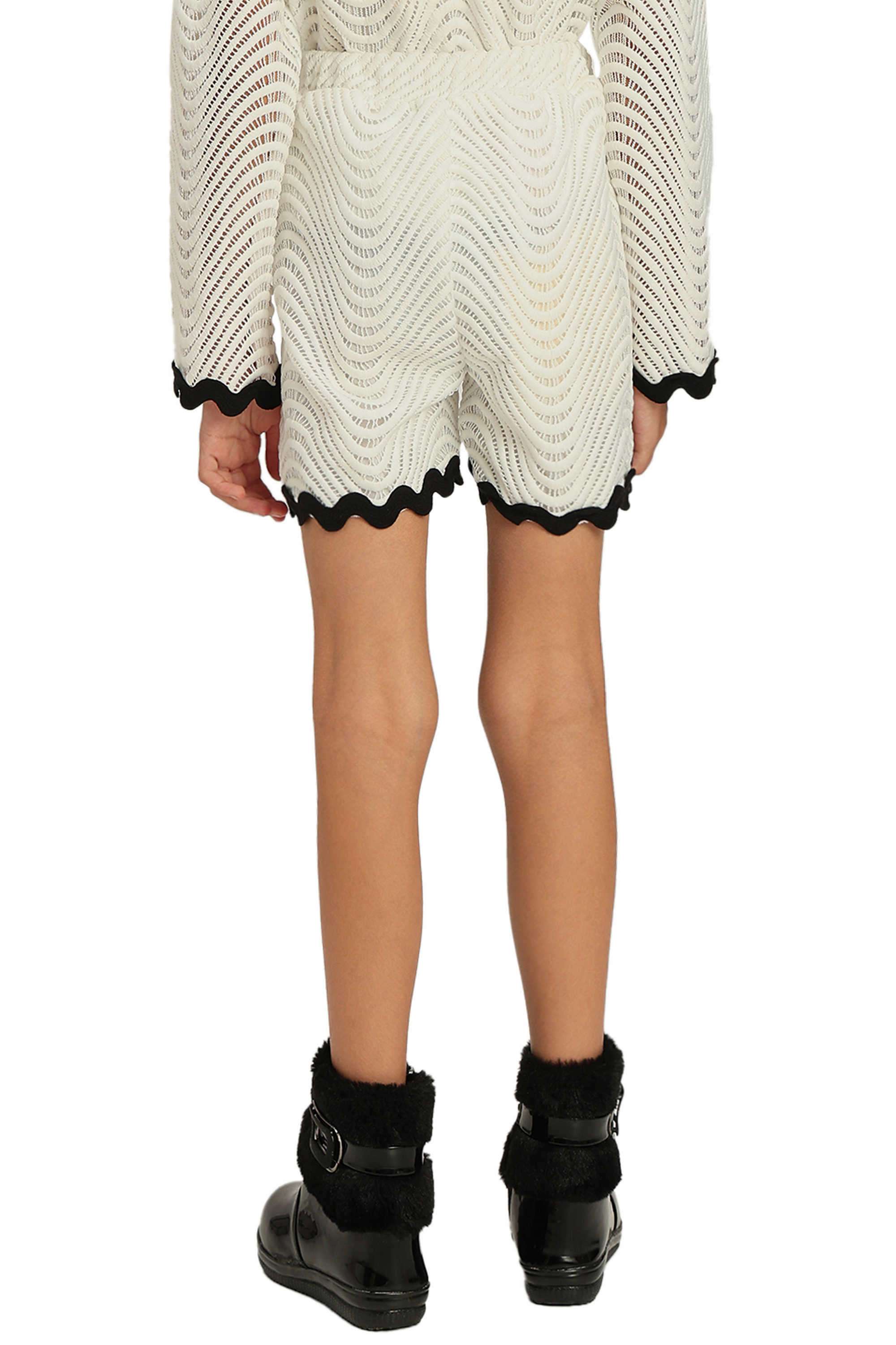 Solid-Polyester-Regular-Fit-Girl-s-Shorts