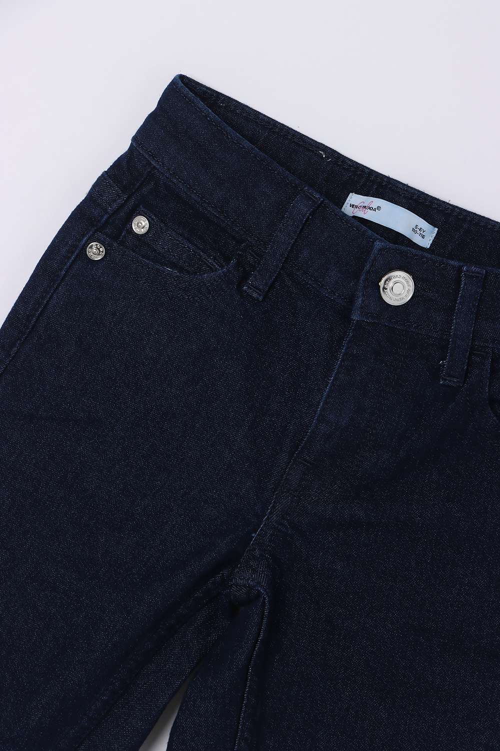 Solid-Blended-Fabric-Regular-Fit-Girls-Jeans