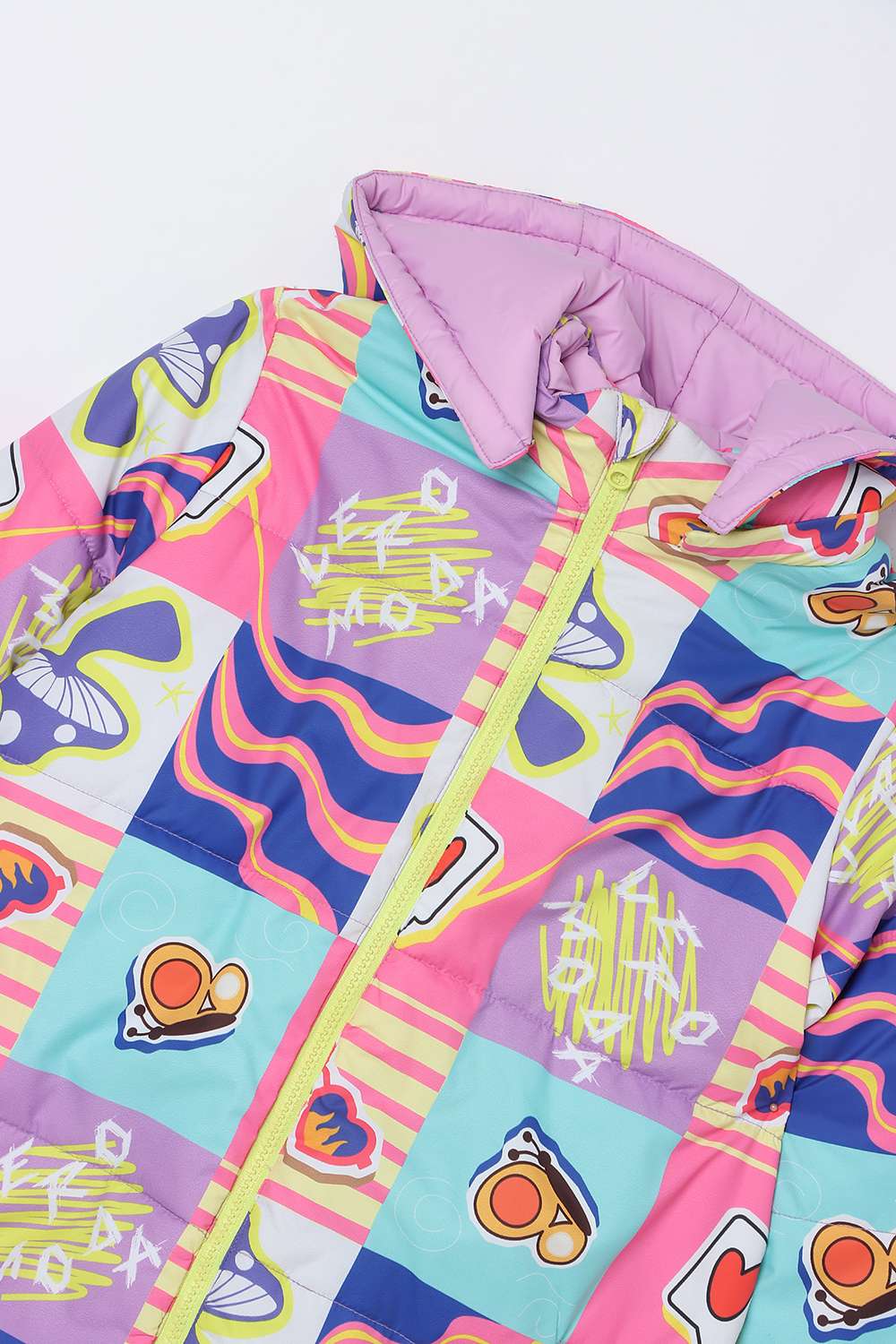 Blended-Fabric-Regular-Fit-Girls-Jacket