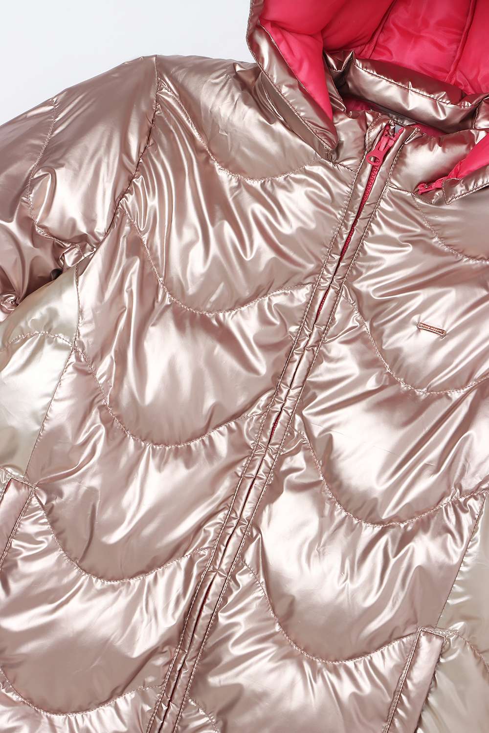 Solid-Polyester-Collared-Girl-s-Jacket