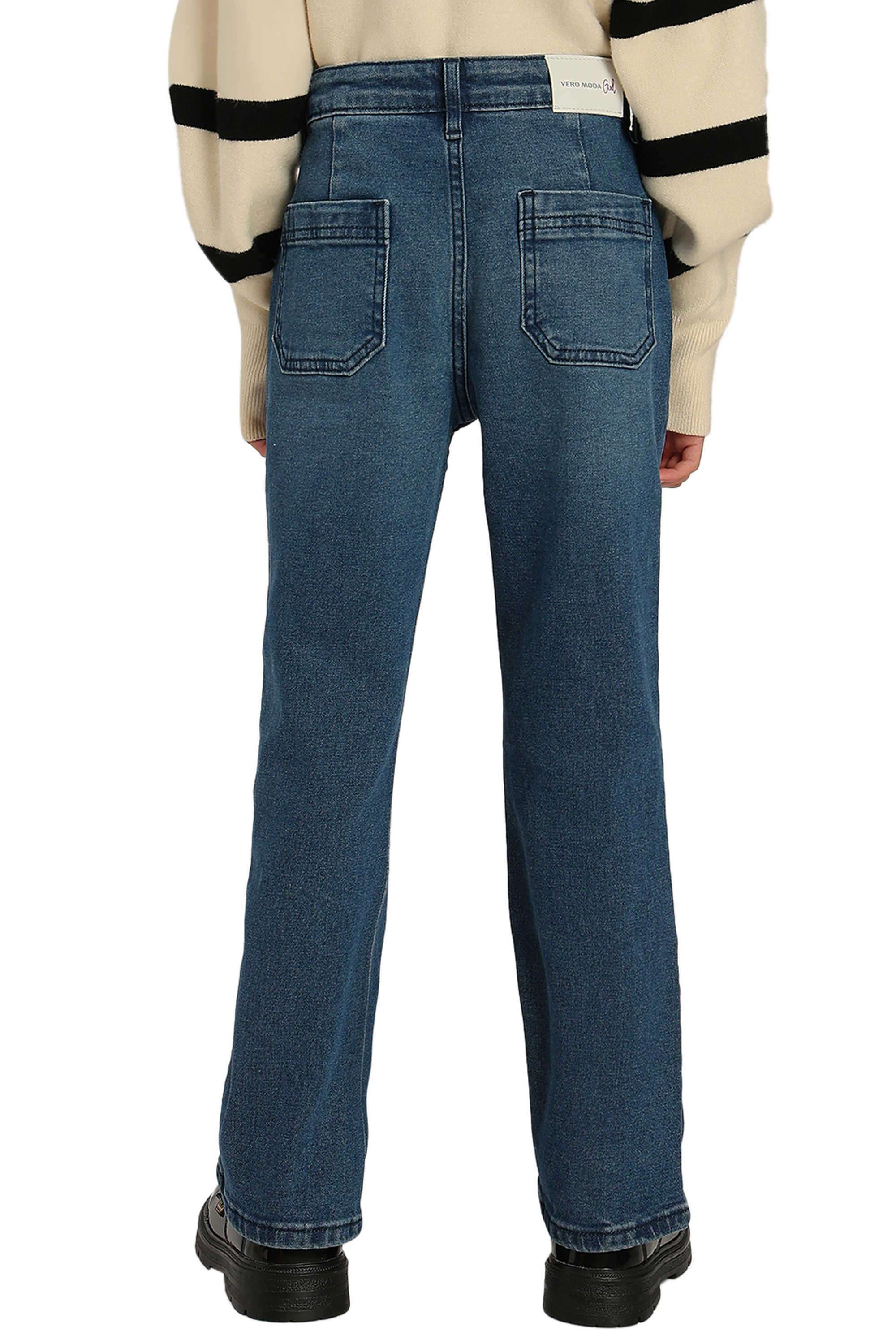 Solid-Cotton-Bootcut-Fit-Girl-s-Jeans