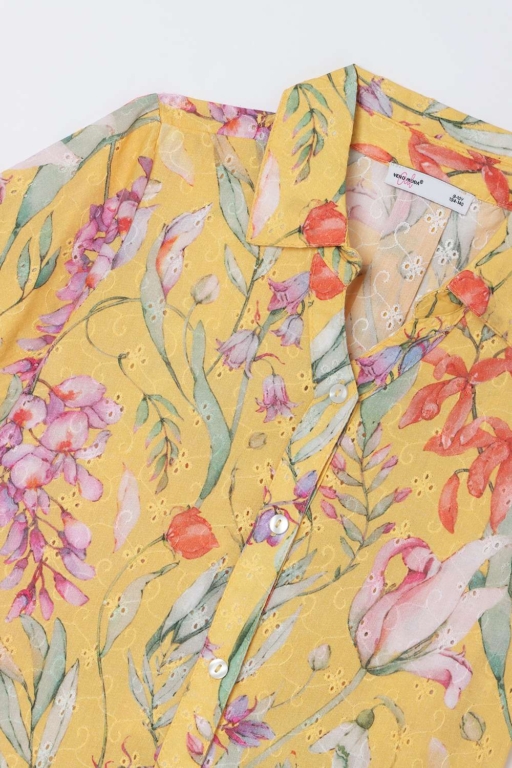 Solid-Blended-Fabric-Classic-Collar-Girls-Shirt