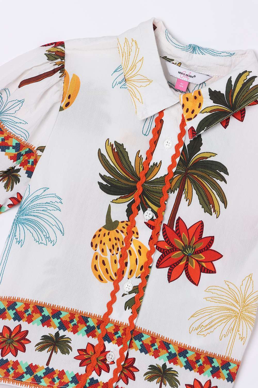 Solid-Blended-Fabric-Classic-Collar-Girls-Shirt