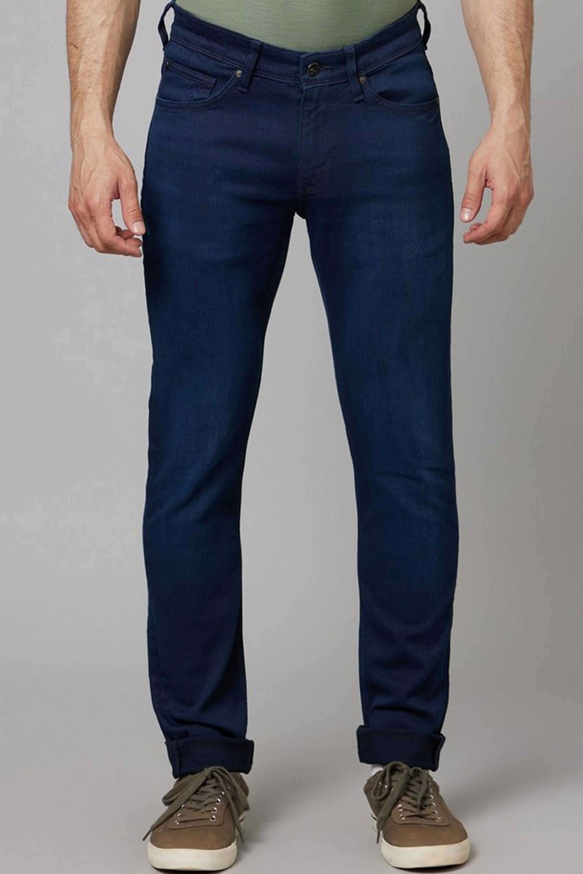 Solid-Cotton-Blend-Slim-Fit-Men-s-Jeans