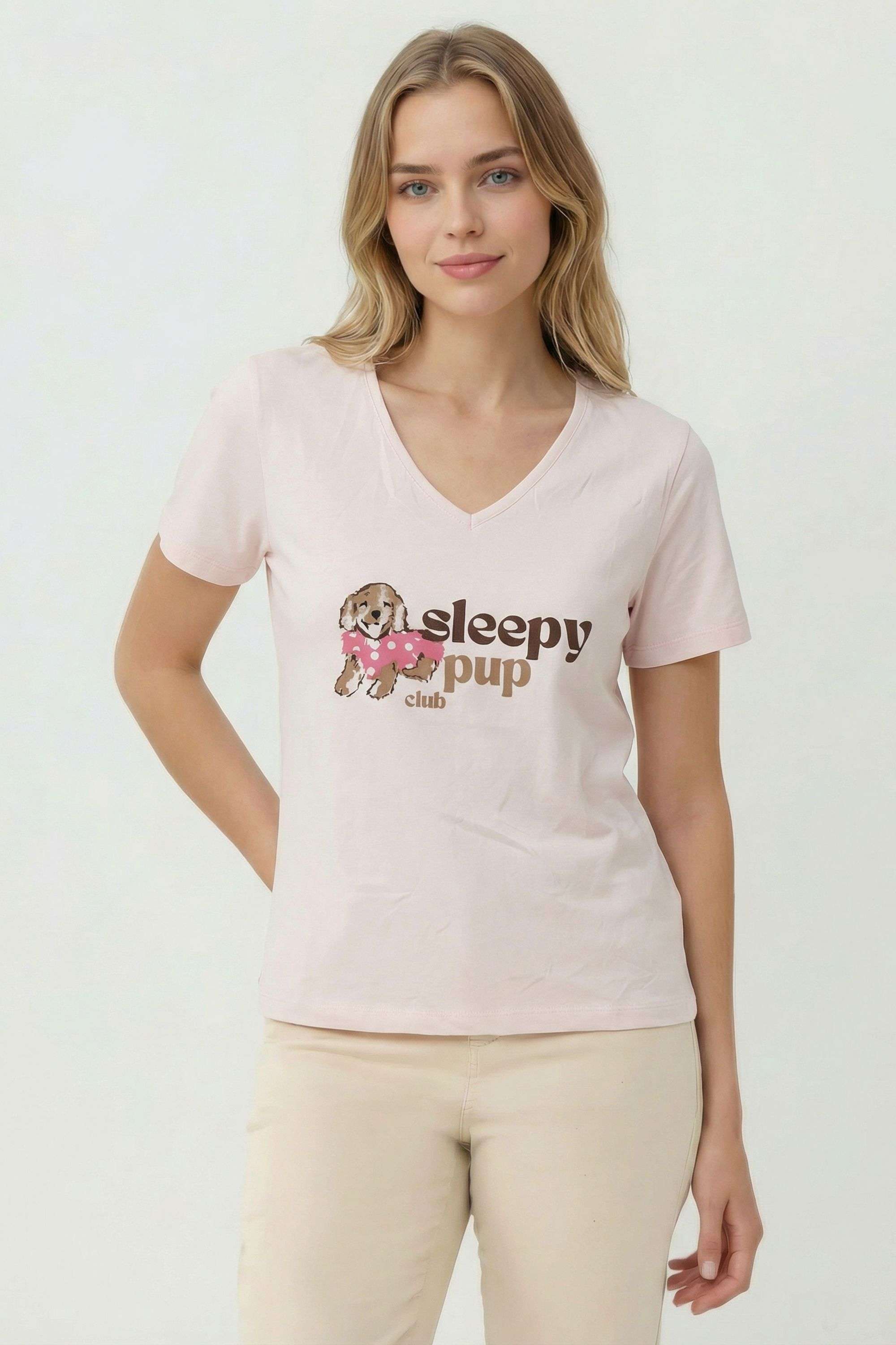 intune Printed Cotton Short Sleeves Regular Fit Casual Wear Women T-Shirt-picture-32