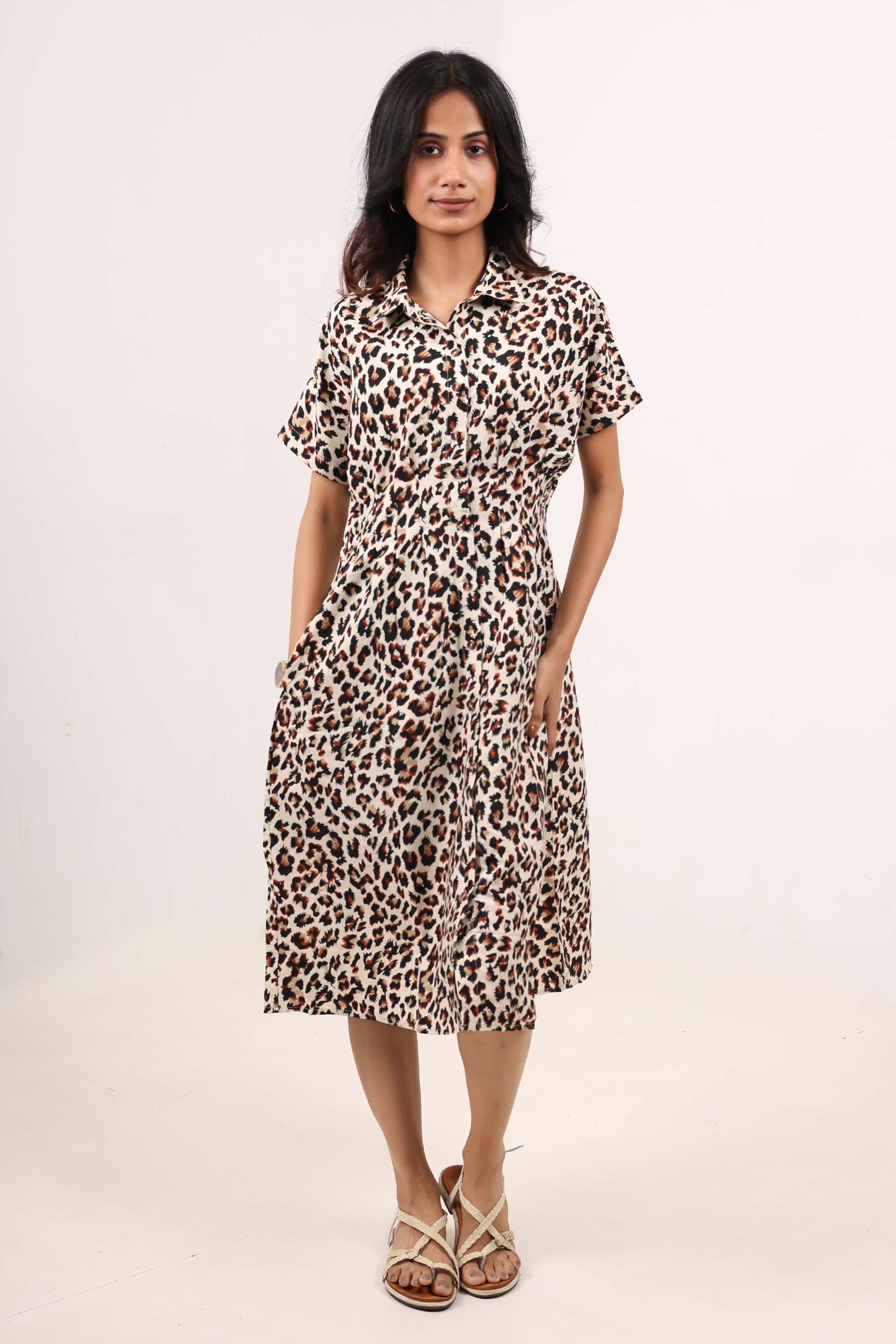 Printed Cotton Regular Fit Women's Dress-image-6