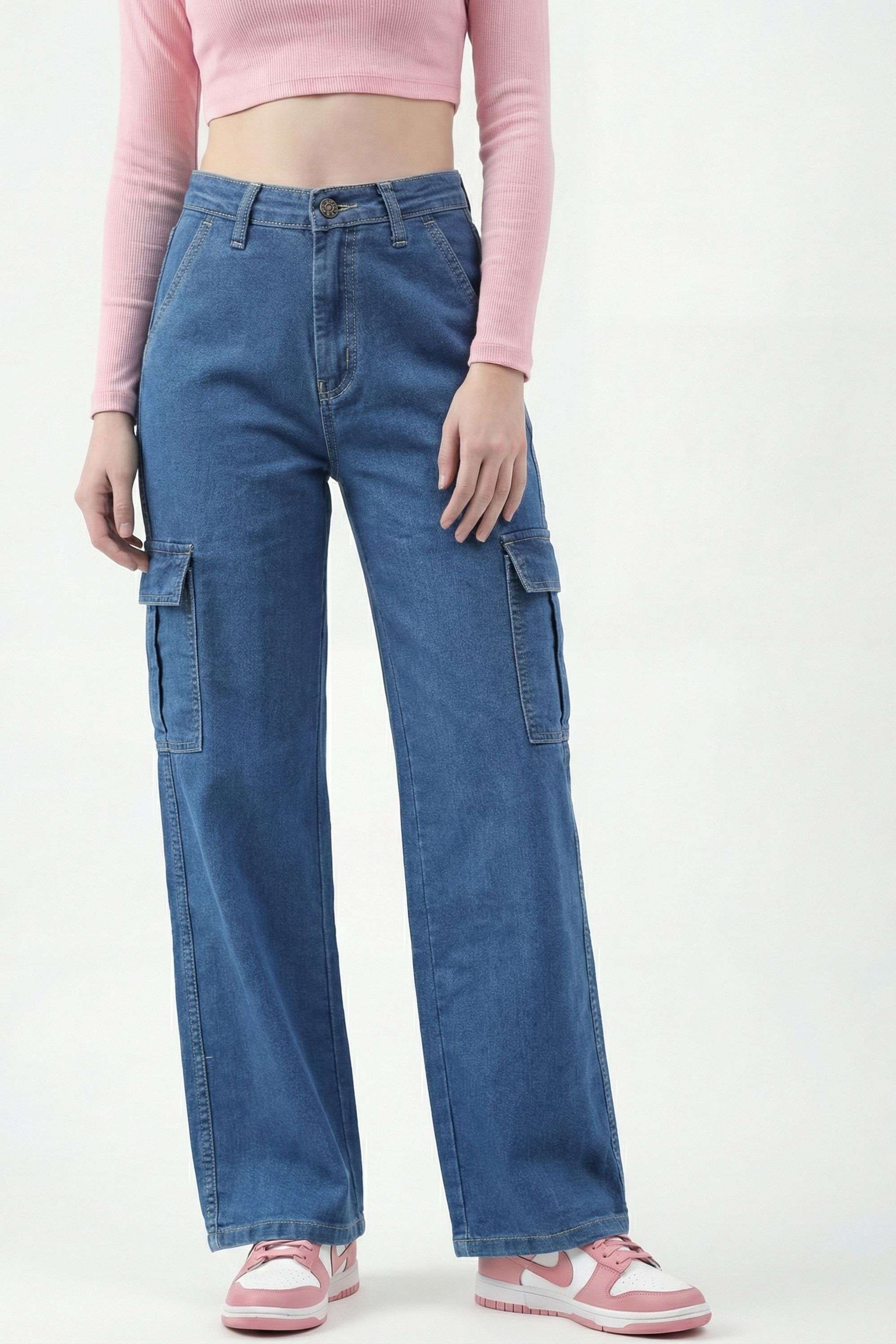 intune High Rise Solid Cotton Ankle Length Casual Wear Women Jeans-picture-38