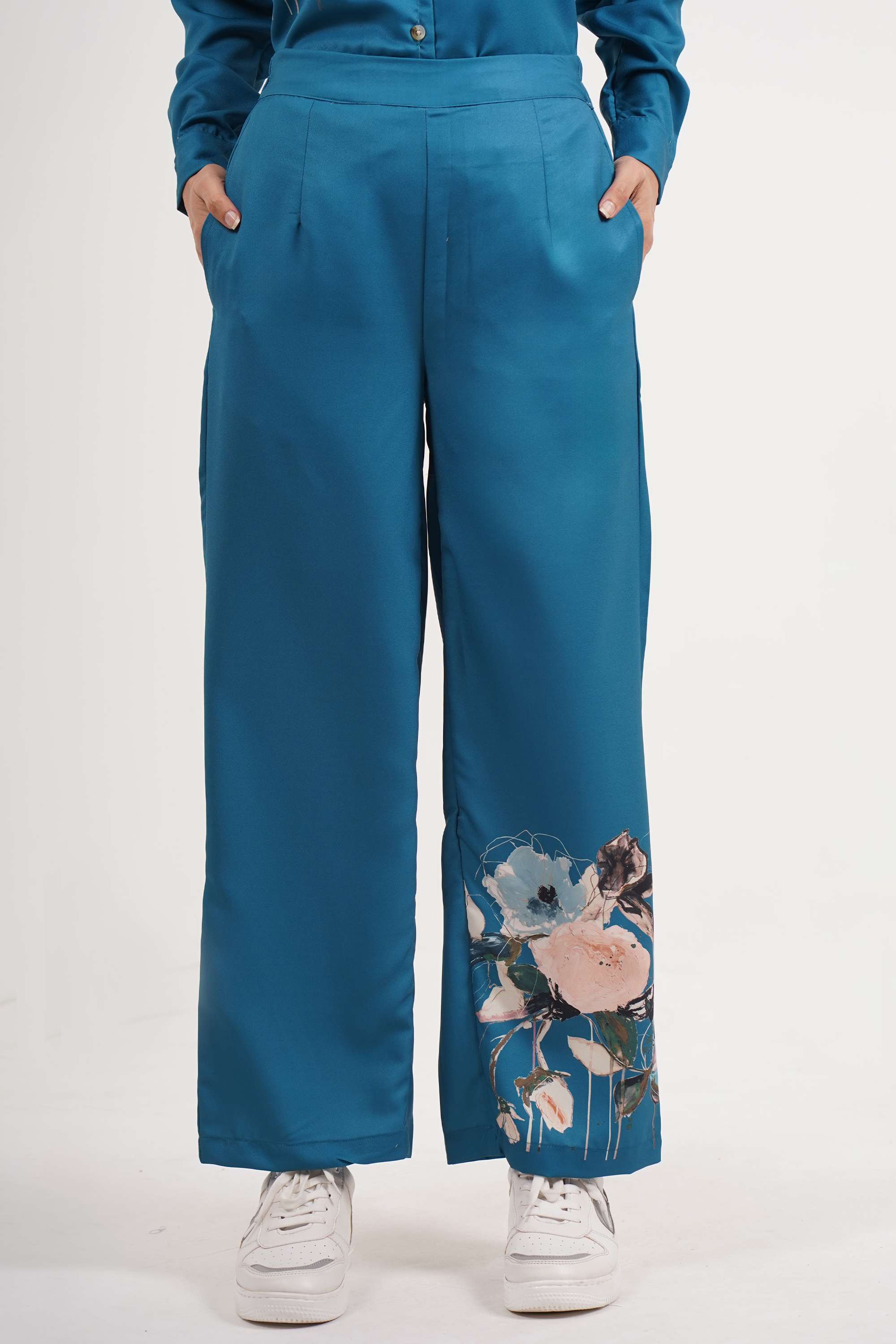 intune Solid Regular Fit Polyester Women's Casual Wear Pants-picture-27