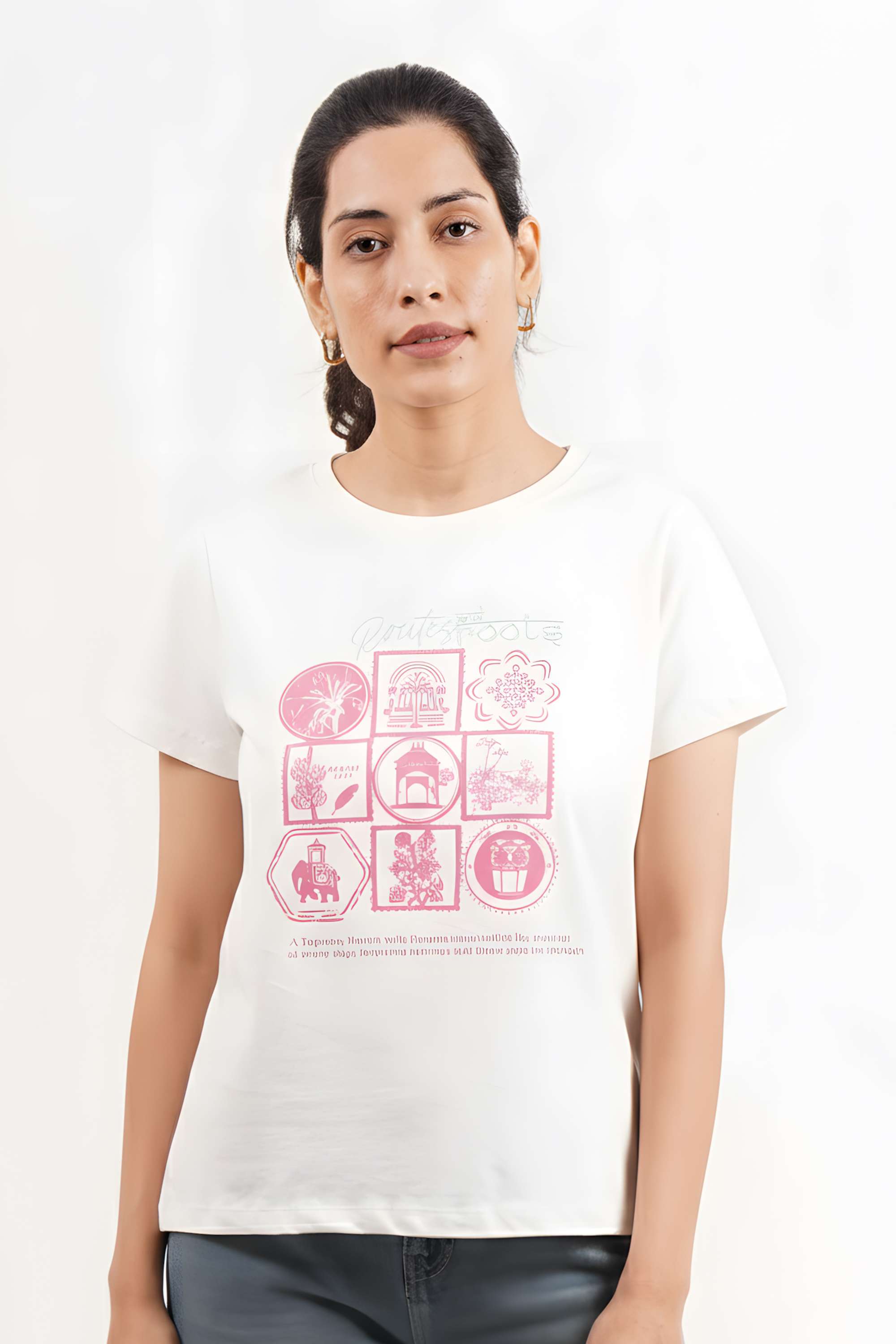 intune Printed Cotton Round Neck Women T-Shirt-picture-31