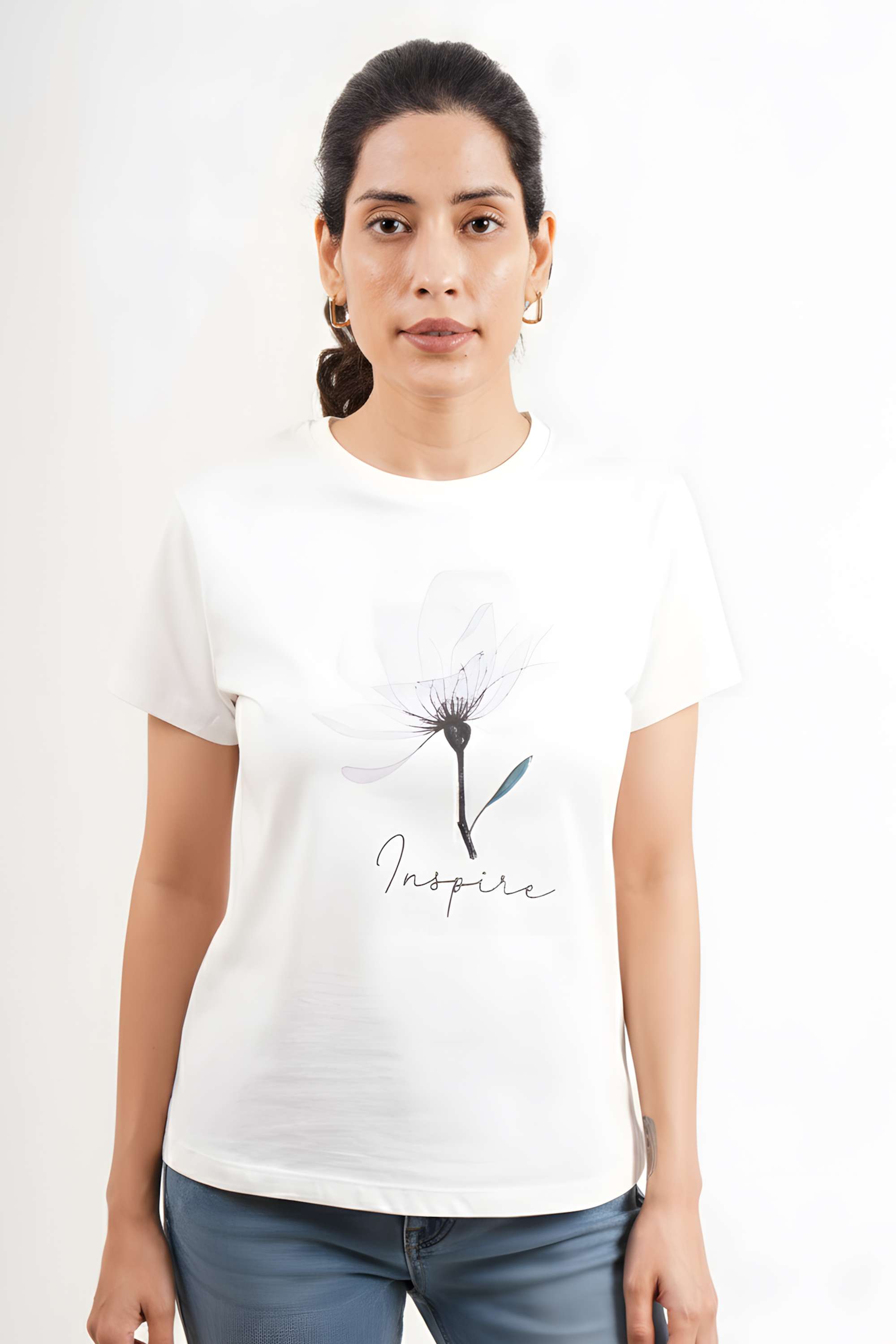 intune Printed Cotton Round Neck Women T-Shirt-picture-36