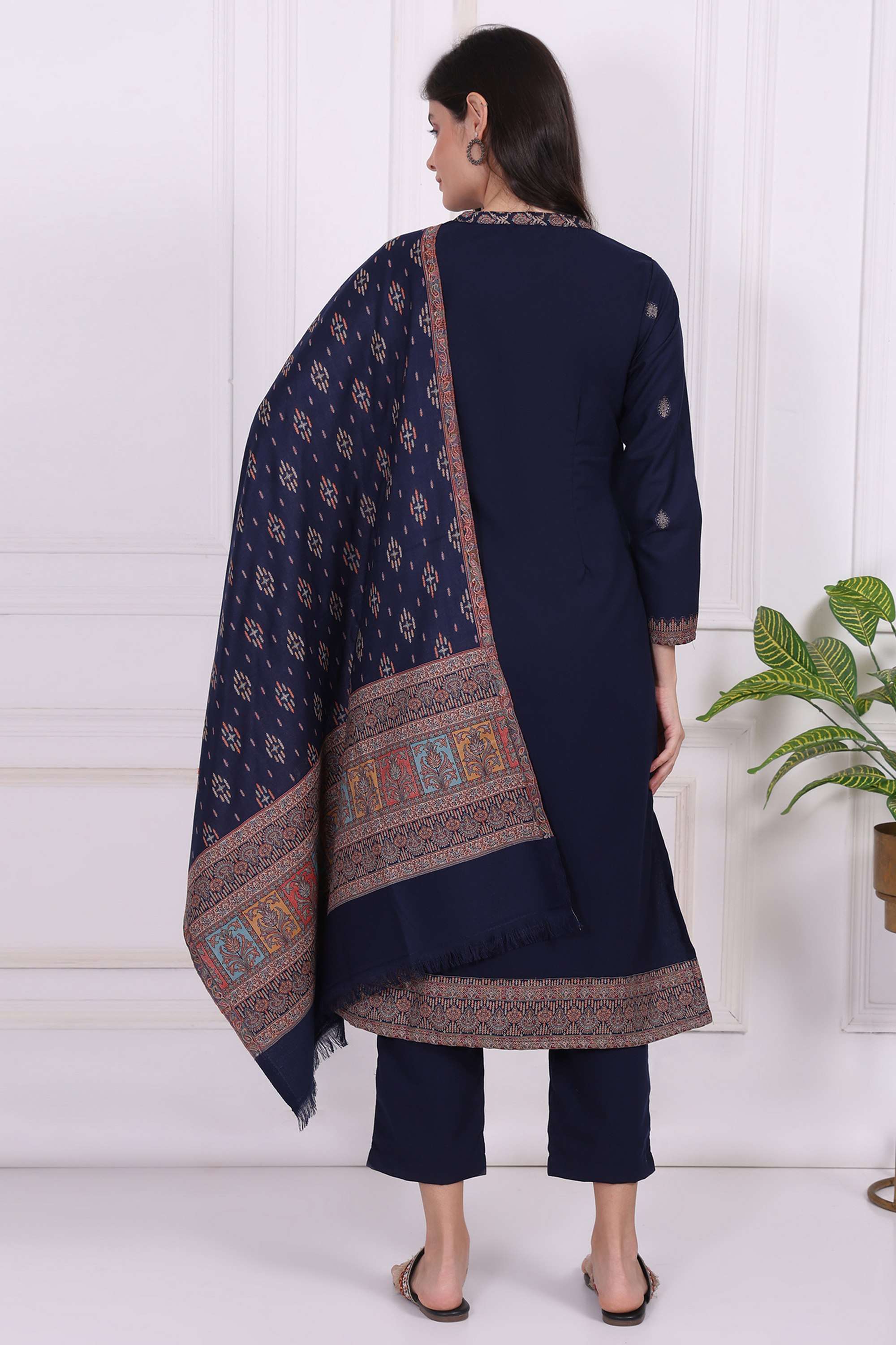 Textured-Polyester-Women-s-Festive-Wear-Kurta-Set