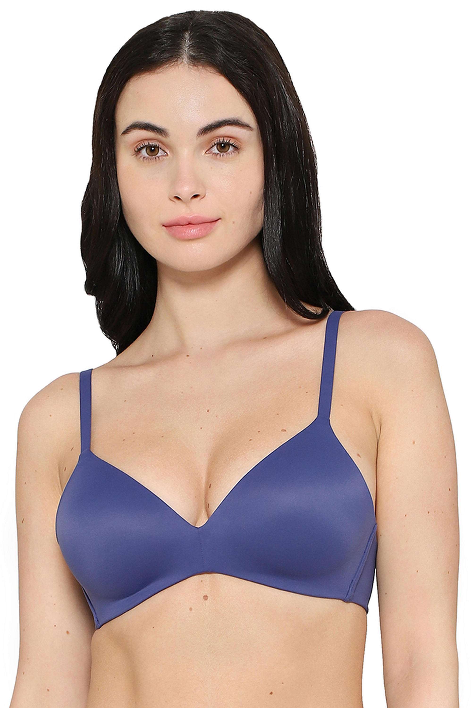 Women-s-How-Perfect-Padded-Non-wired-3/4th-Cup-Medium-Coverage-Seamless-T-Shirt-Bra