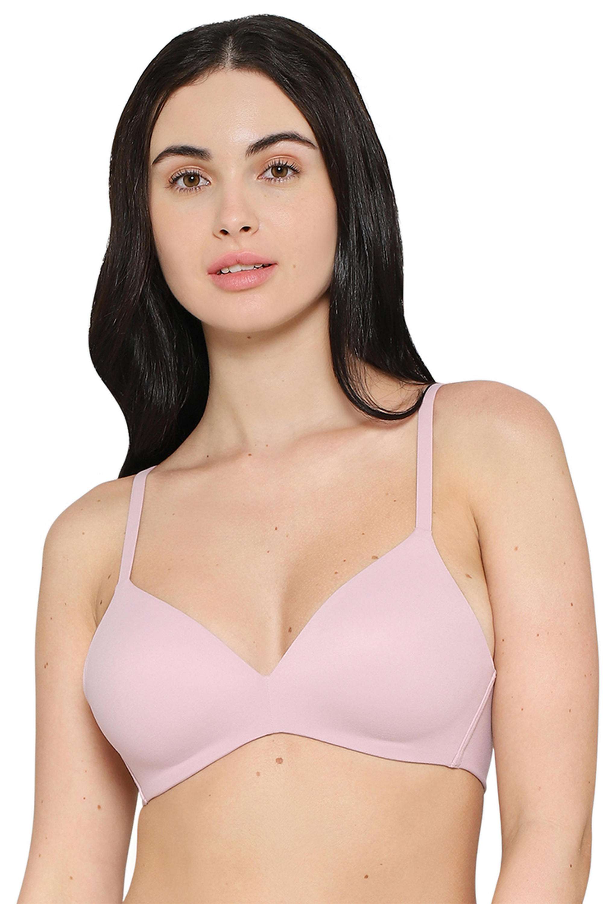 Women-s-How-Perfect-Padded-Non-wired-3/4th-Cup-Medium-Coverage-Seamless-T-Shirt-Bra