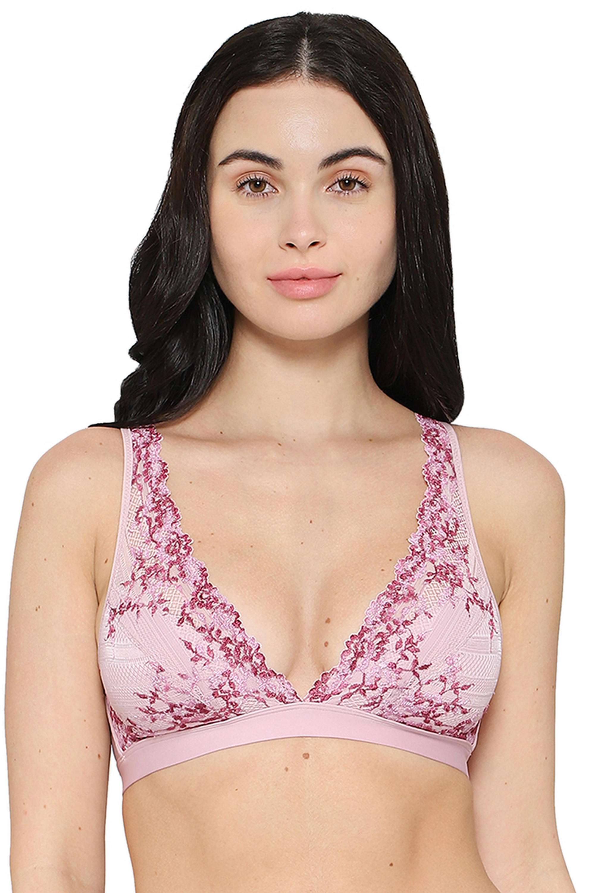 Women-s-Embrace-Lace-Non-Padded-Non-Wired-3/4th-Cup-Bridal-Wear-Medium-coverage-Lace-Bralette