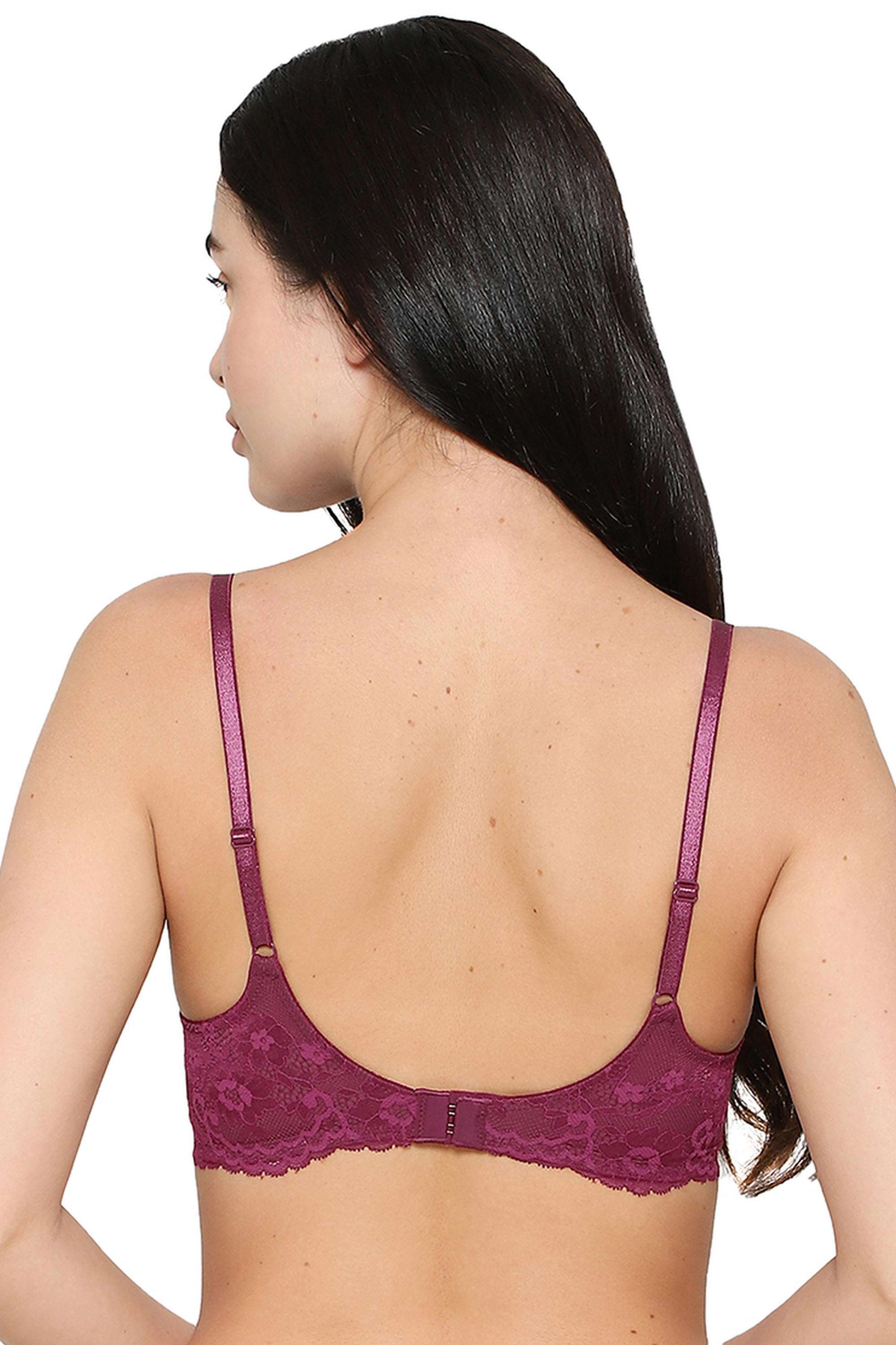Women-s-Balcony-&-Beyond-Padded-Wired-Half-Cup-Everyday-Wear-Smooth-Finish-Fashion-Bra