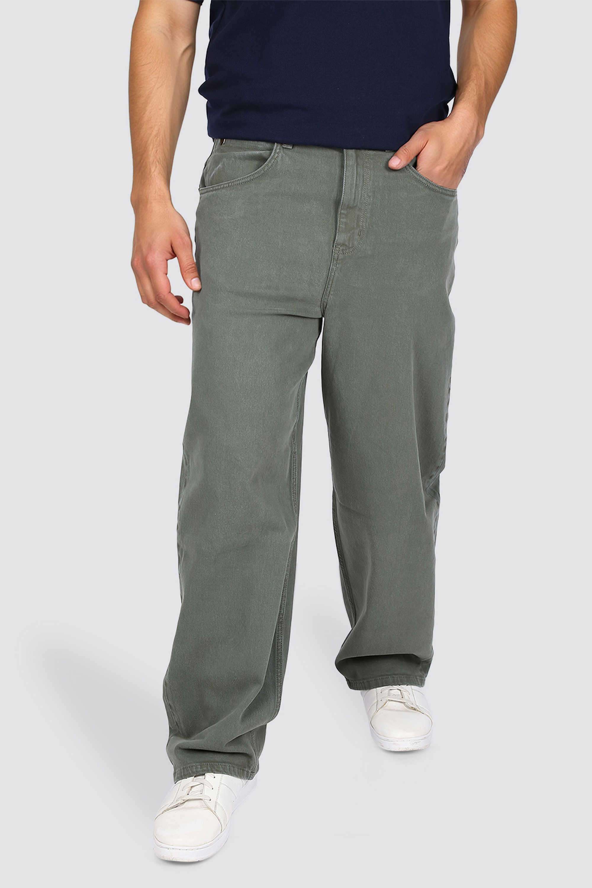 Solid-Cotton-Oversized-Fit-Men-s-Jeans