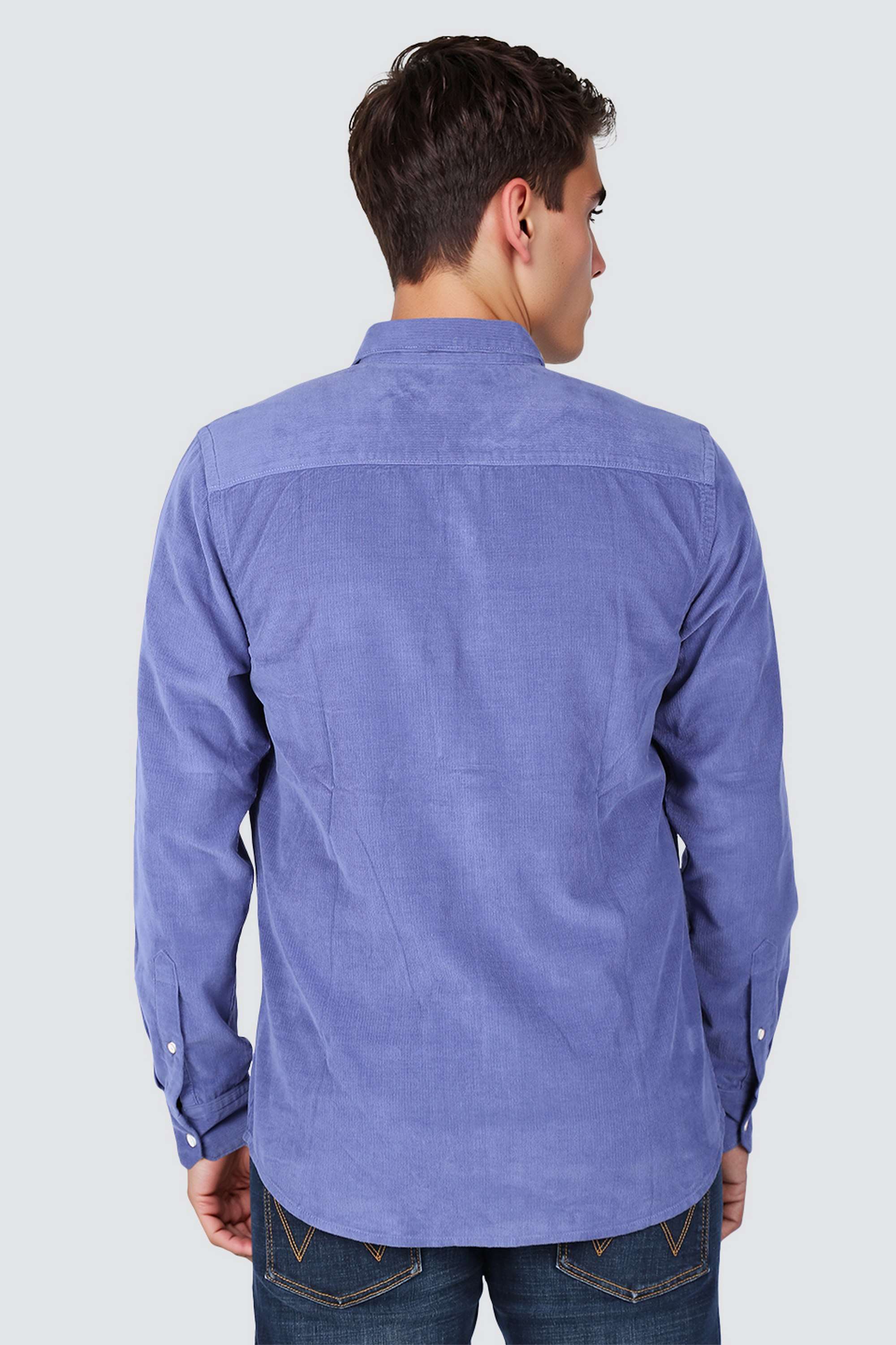 Solid-Collared-Cotton-Men-s-Casual-Wear-Shirt