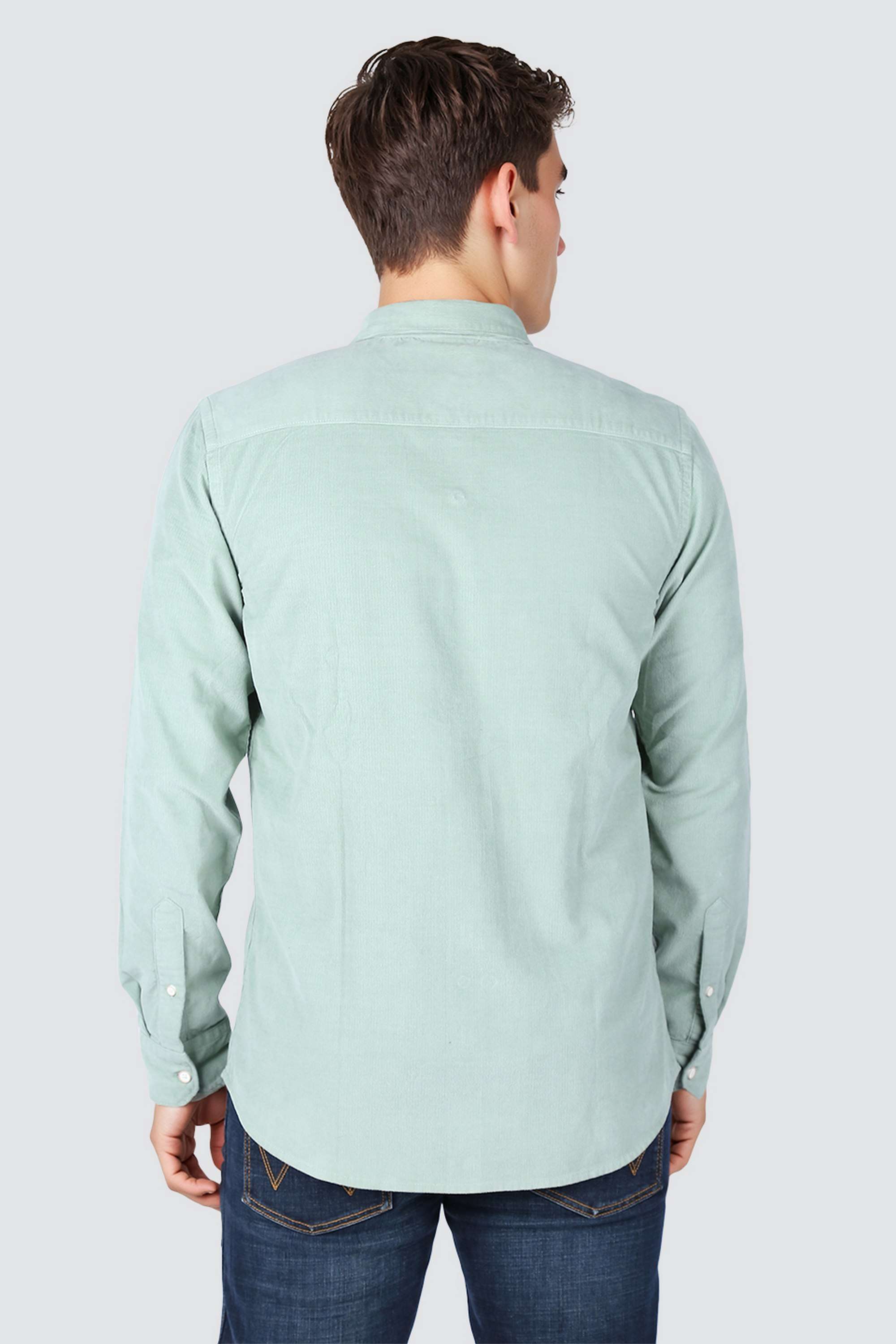 Solid-Collared-Cotton-Men-s-Casual-Wear-Shirt