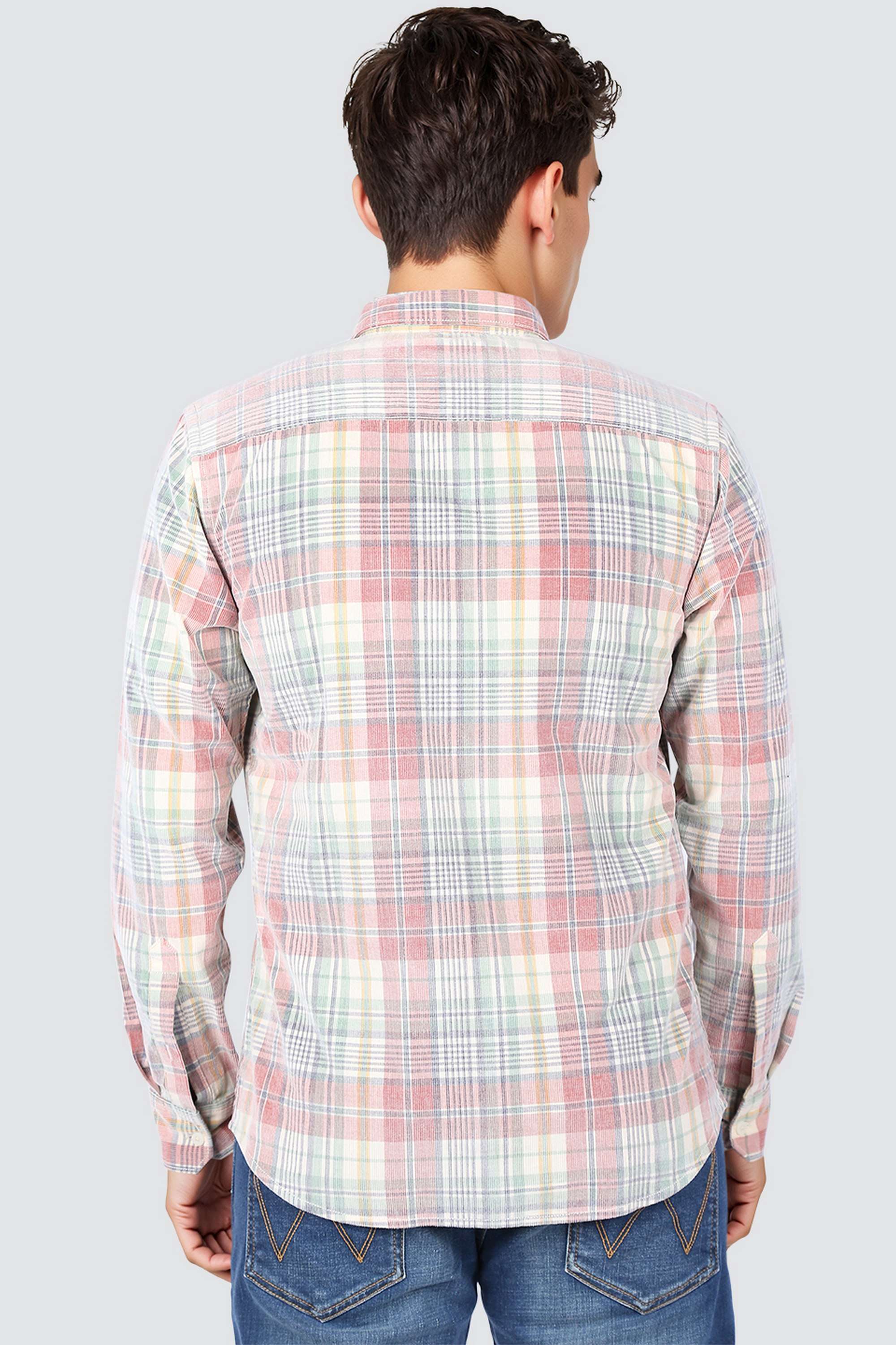 Checks-Collared-Cotton-Men-s-Casual-Wear-Shirt