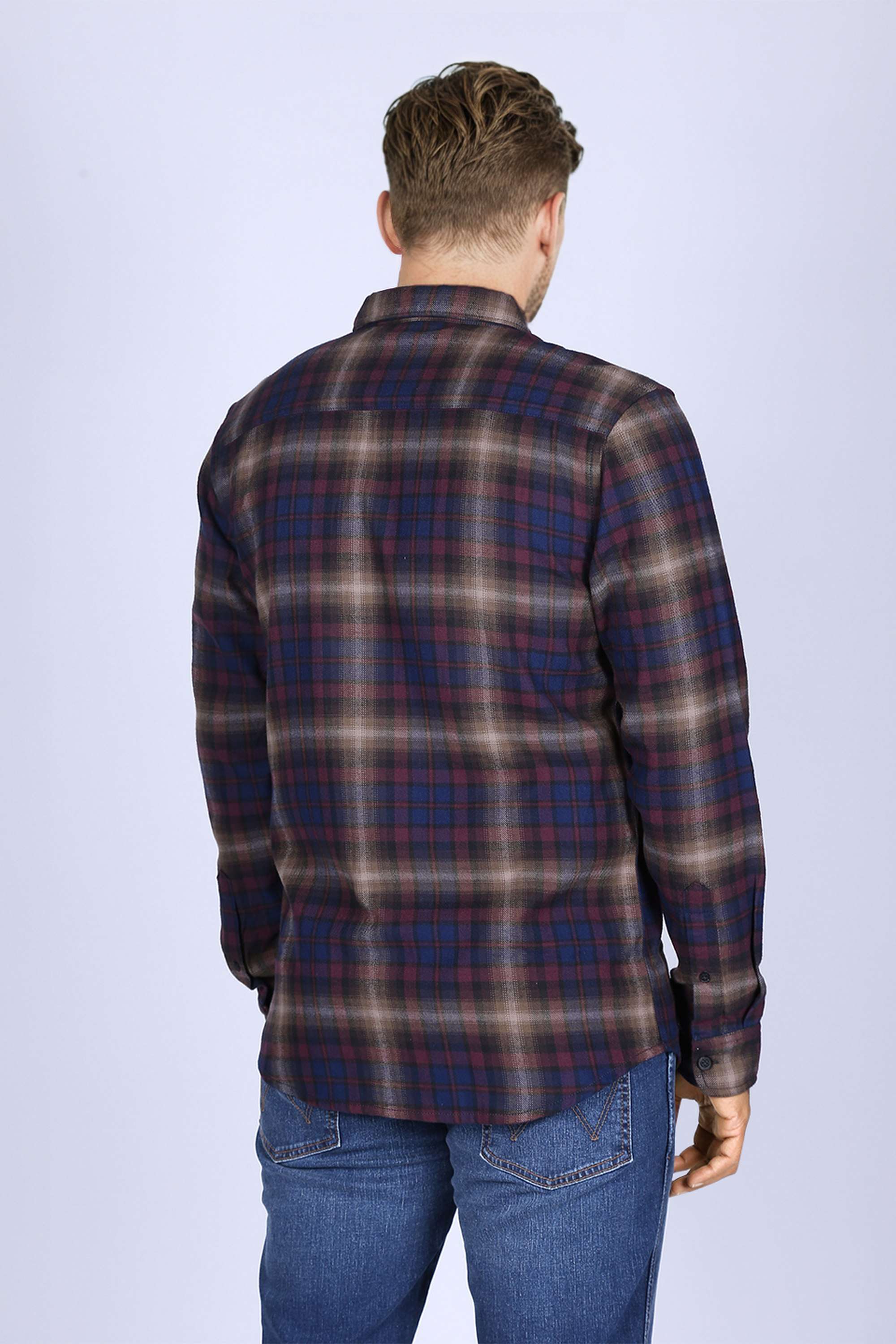 Checks-Collared-Cotton-Men-s-Casual-Wear-Shirt