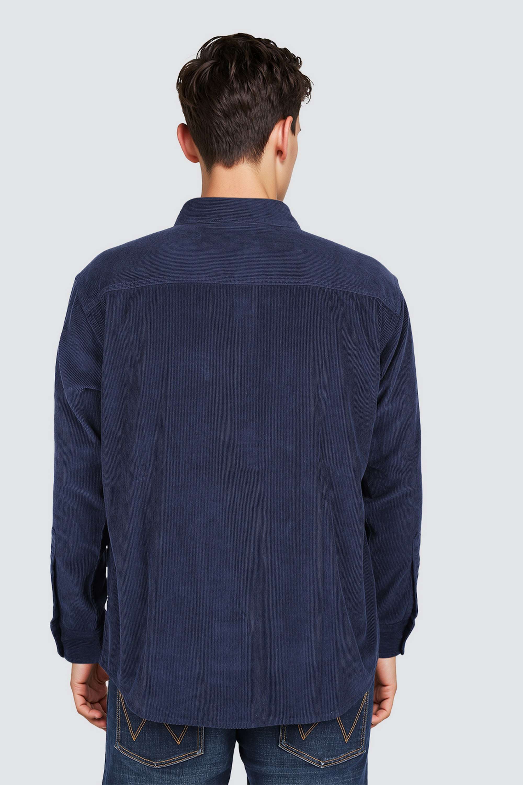 Solid-Collared-Cotton-Men-s-Casual-Wear-Shirt