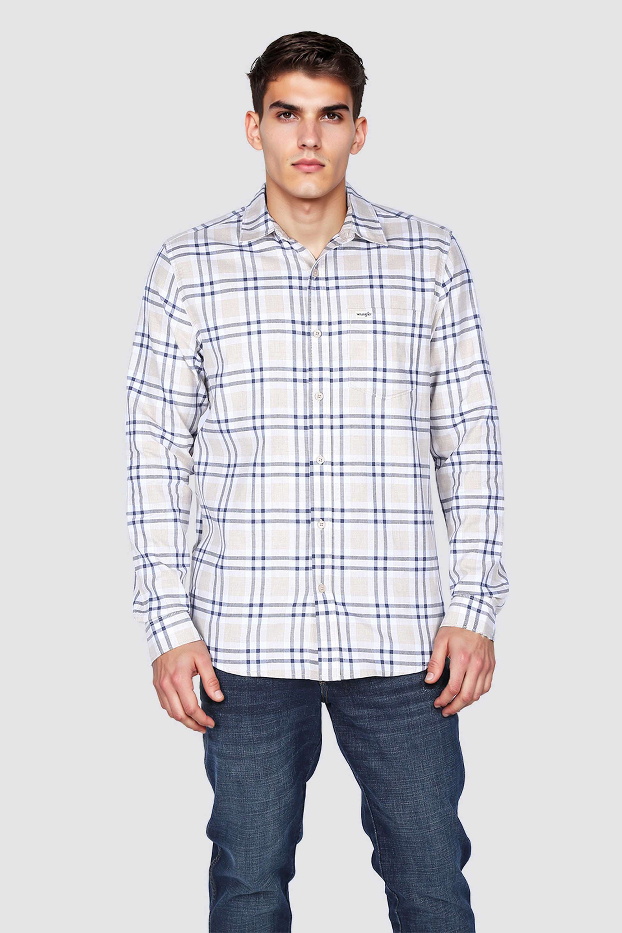 Checks-Cotton-Regular-Fit-Men-s-Casual-Shirt
