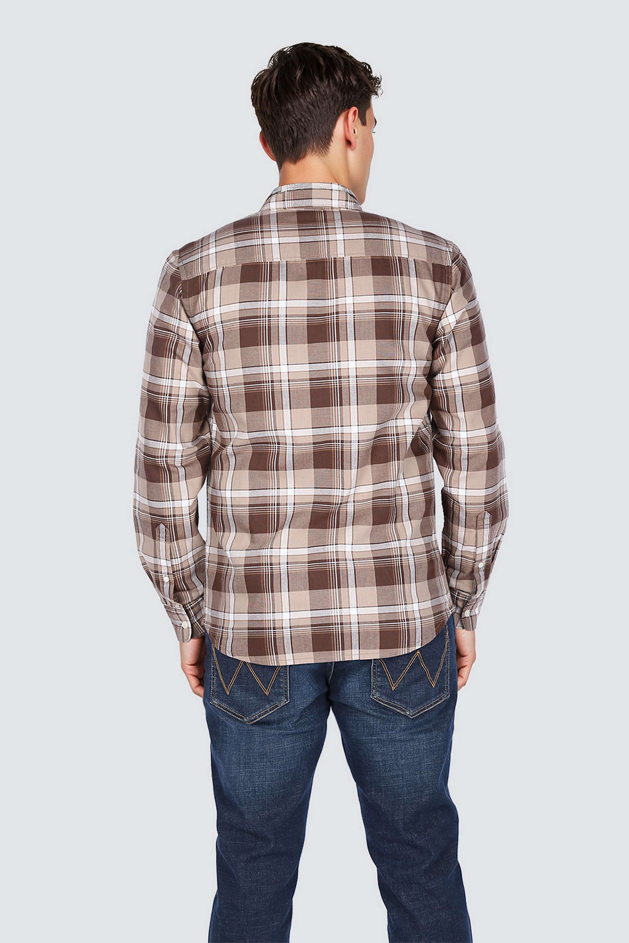 Checks-Collared-Cotton-Men-s-Casual-Wear-Shirt