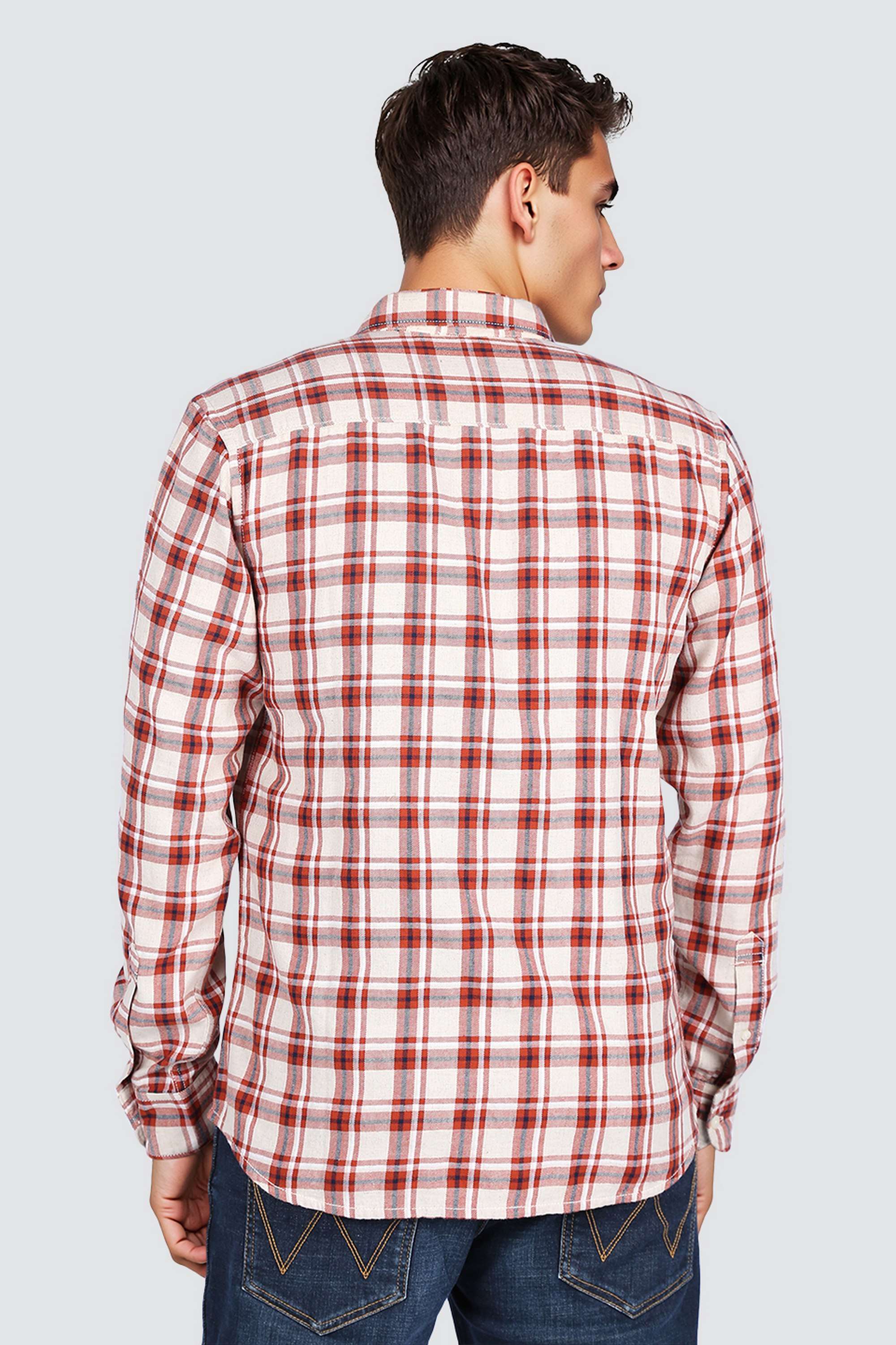 Checks-Collared-Cotton-Men-s-Casual-Wear-Shirt