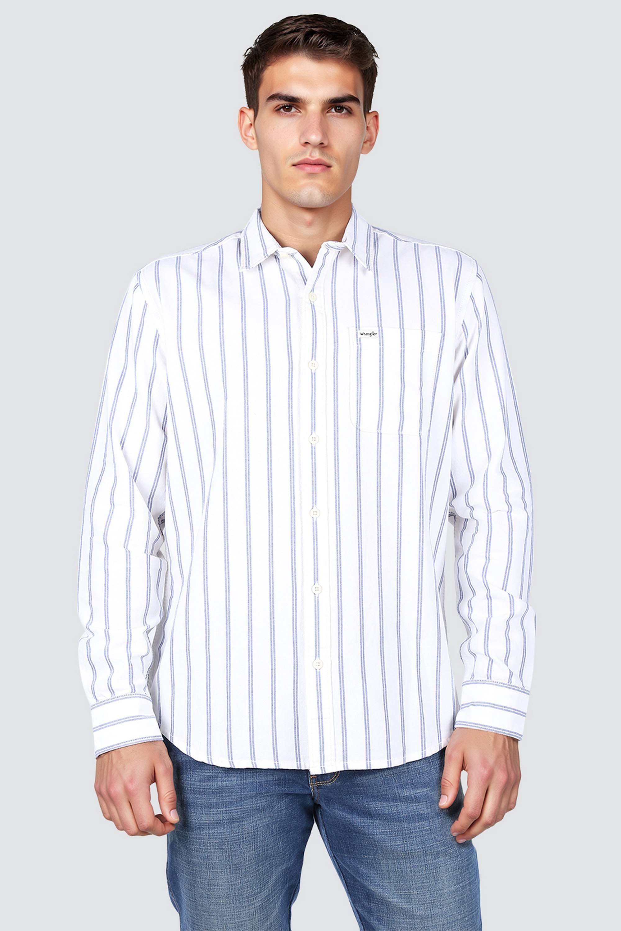 Stripes-Collared-Cotton-Men-s-Casual-Wear-Shirt