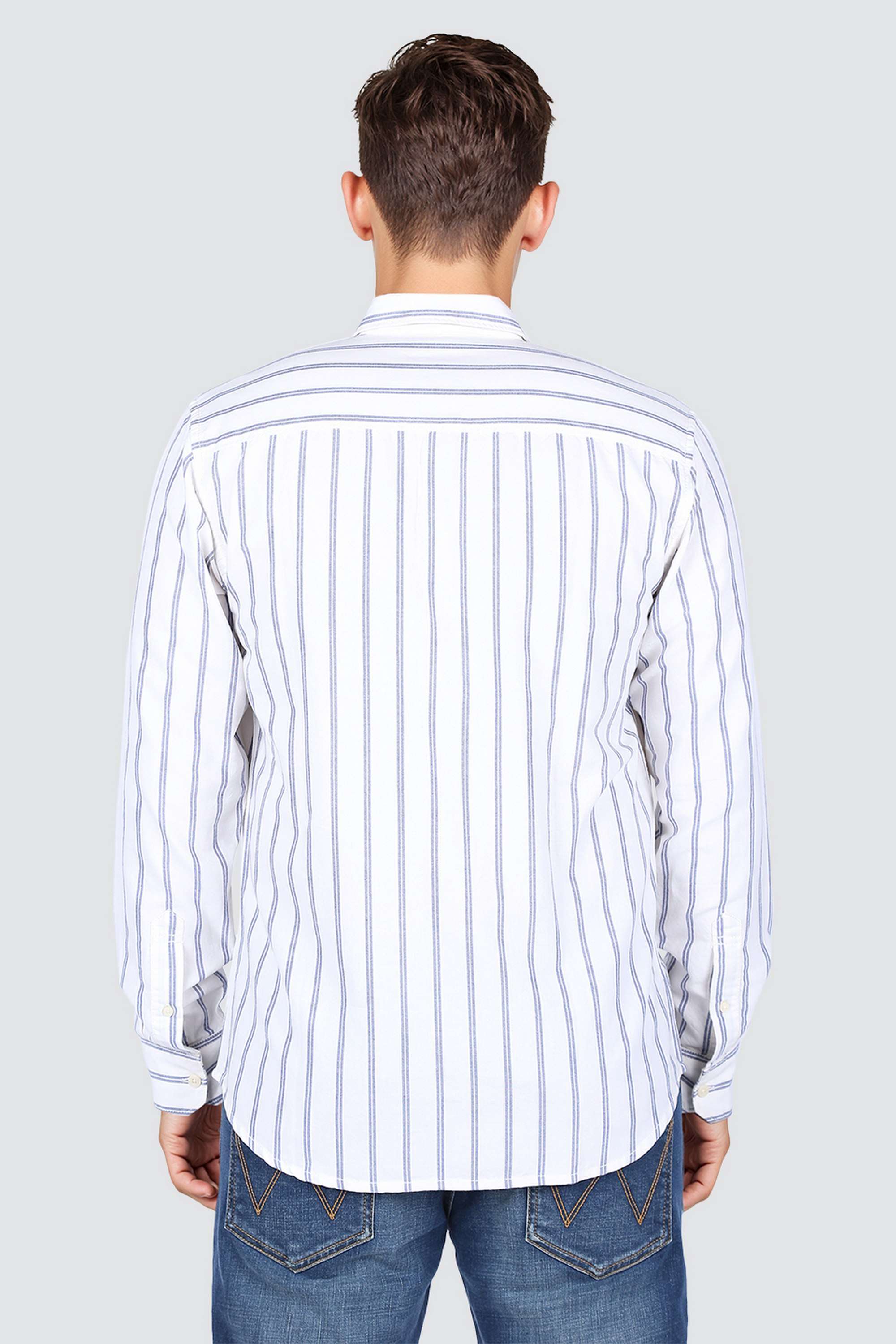 Stripes-Collared-Cotton-Men-s-Casual-Wear-Shirt