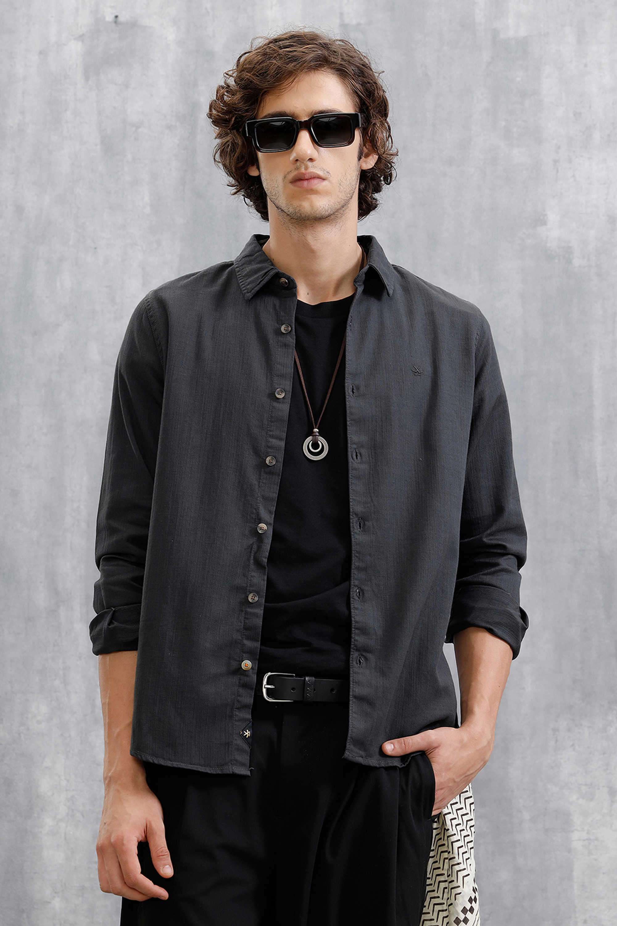 Solid-Cotton-Slim-Fit-Men-s-Casual-Wear-Shirt