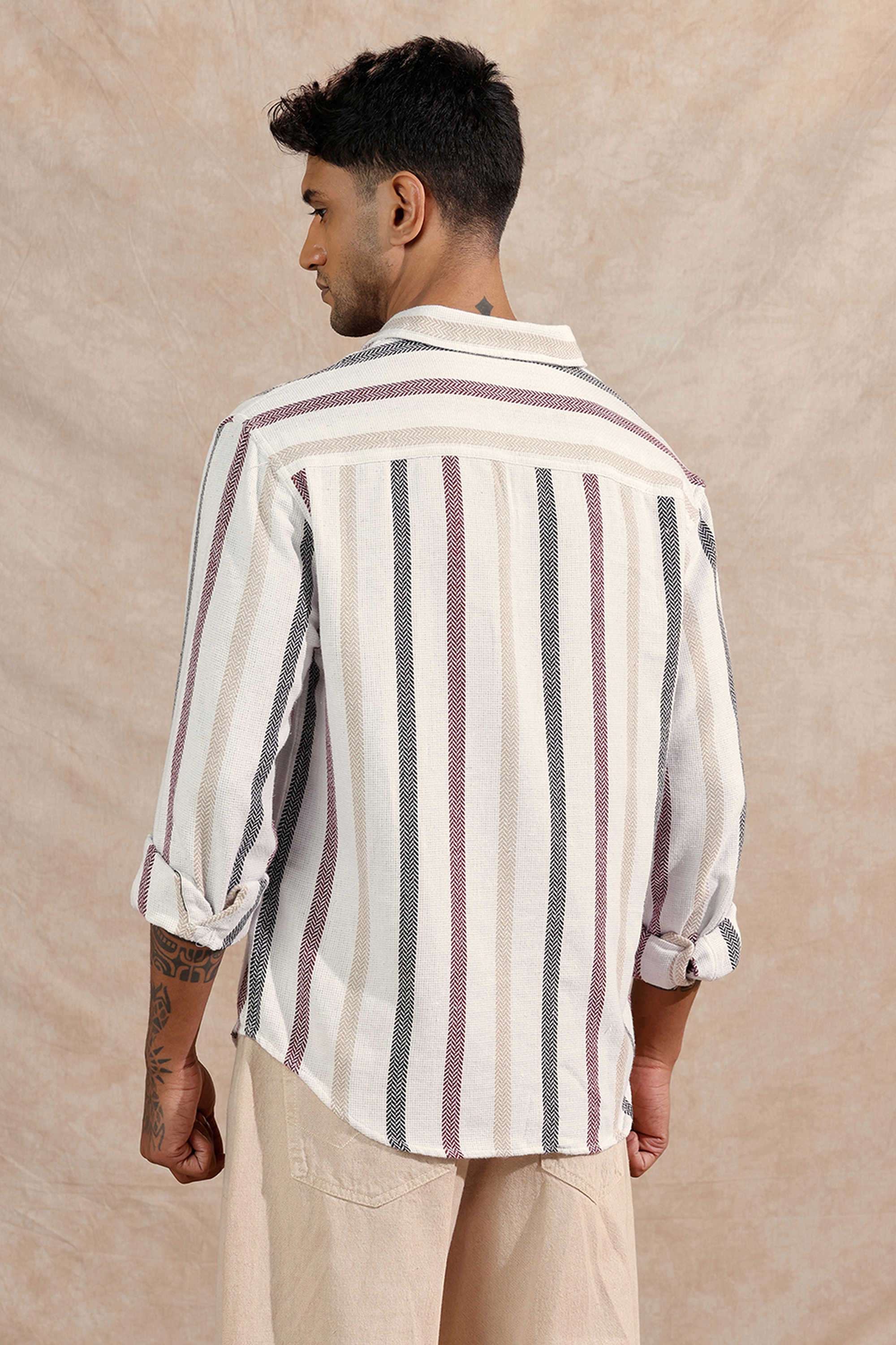 Stripes-Cotton-Relaxed-Fit-Men-s-Casual-Wear-Shirt
