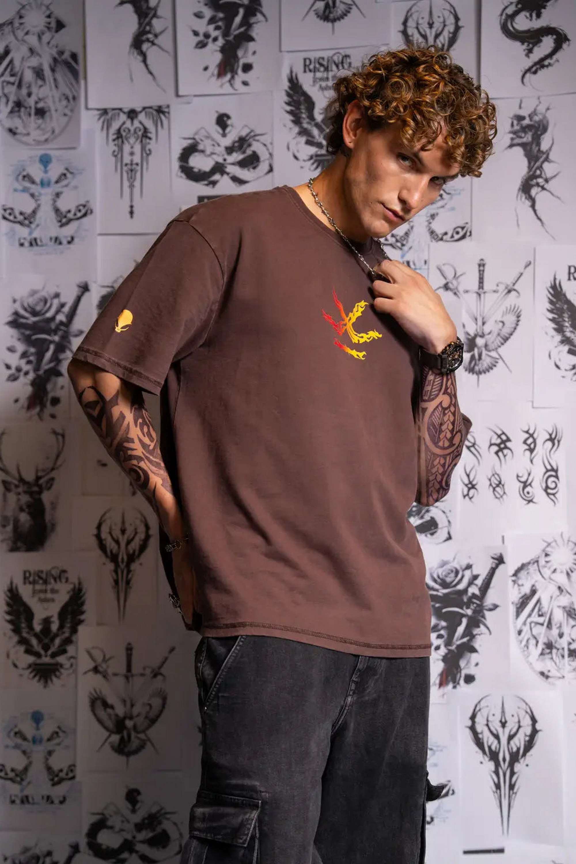 Graphic-Print-Cotton-Oversized-Fit-Men-T-Shirt