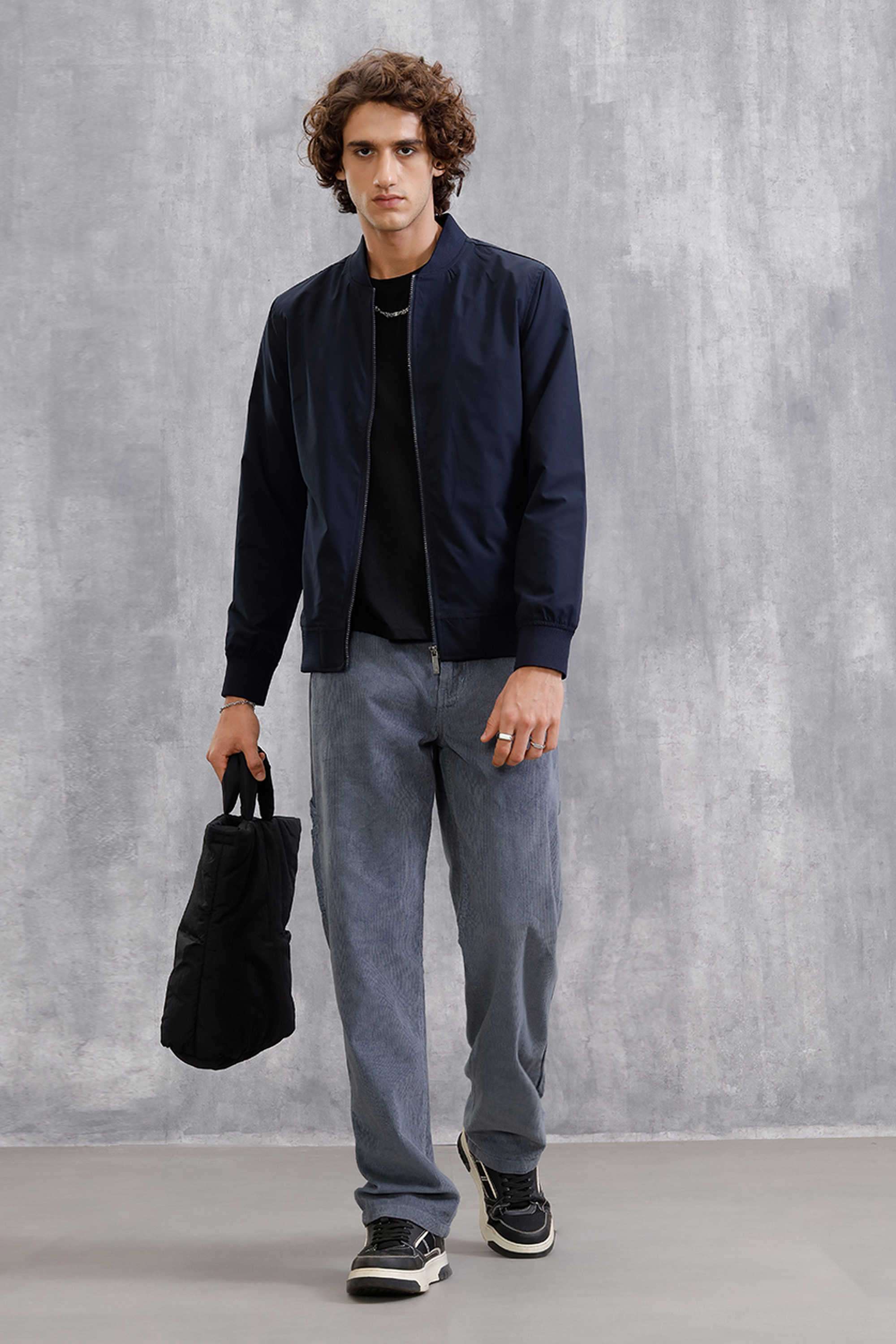 Solid-Polyester-Slim-Fit-Men-s-Casual-Jacket