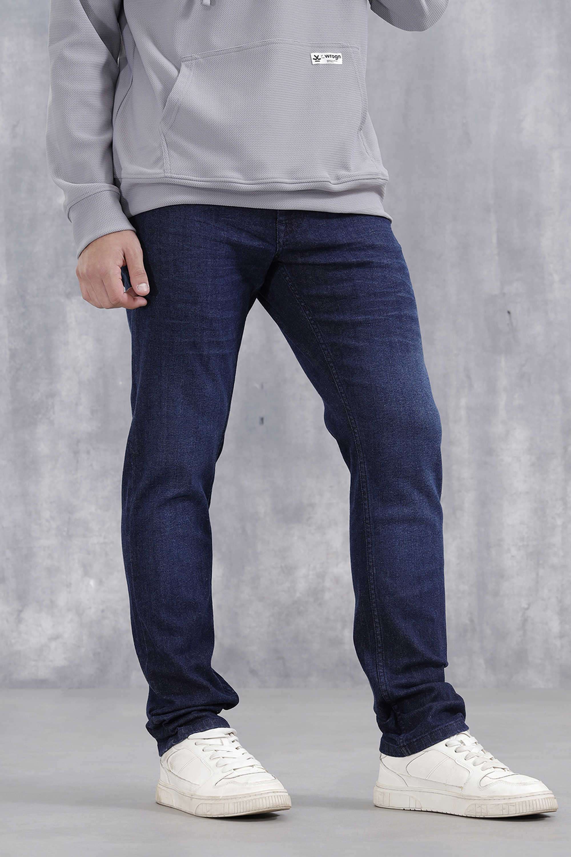 Solid-Cotton-Straight-Fit-Men-s-Jeans