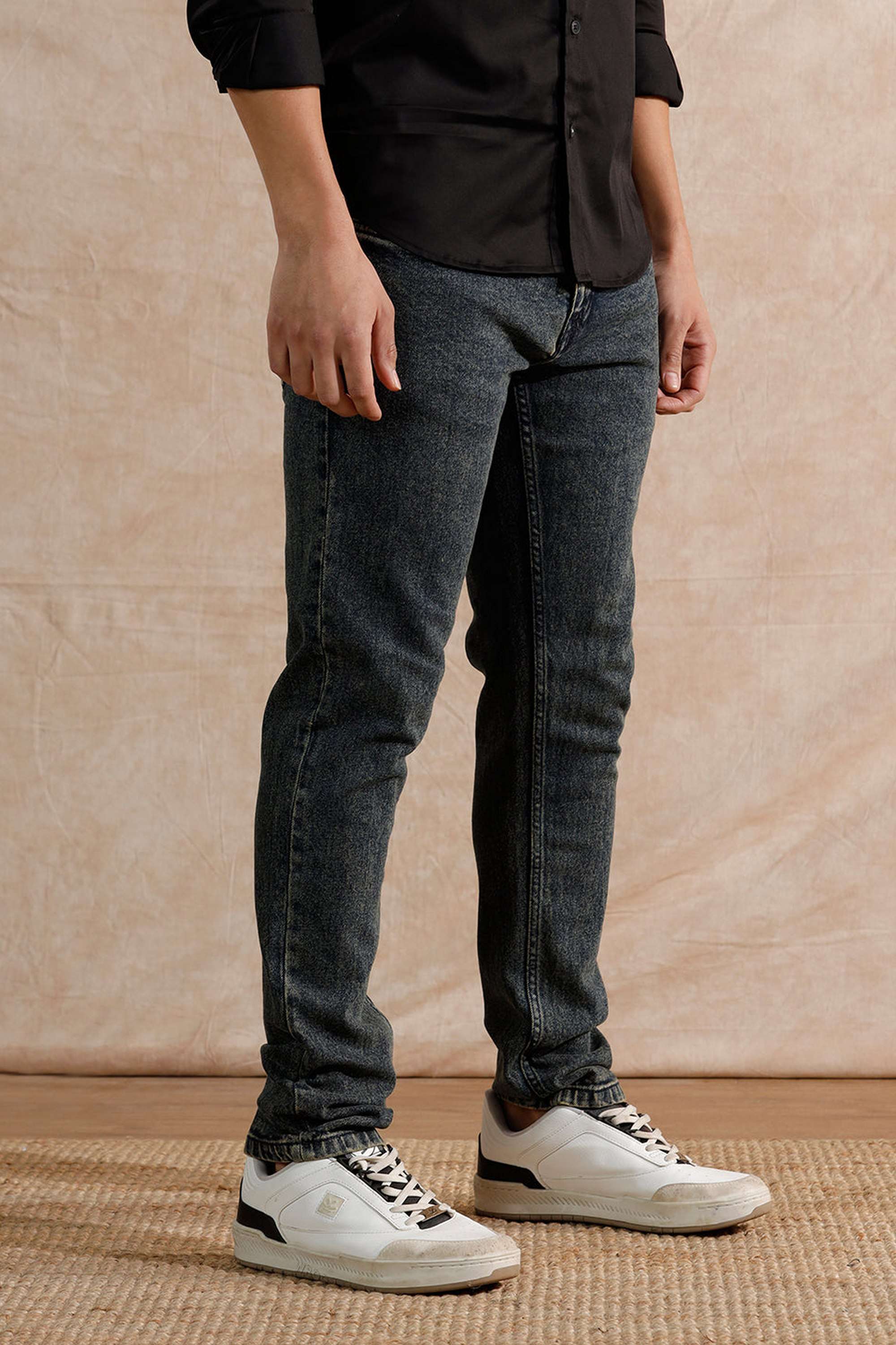 Dark-Wash-Cotton-Tapered-Fit-Men-s-Jeans
