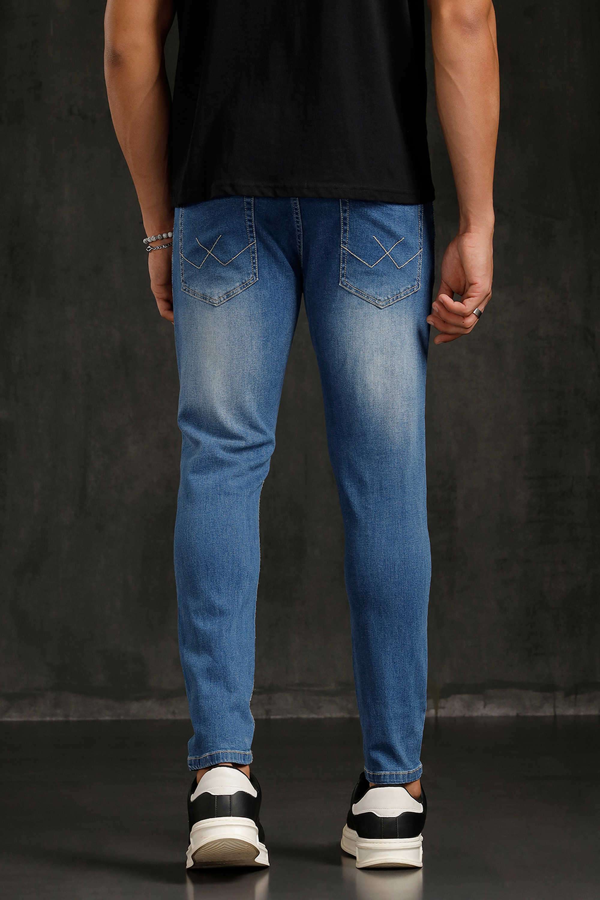 Light-Wash-Cotton-Super-Skinny-Fit-Men-s-Jeans