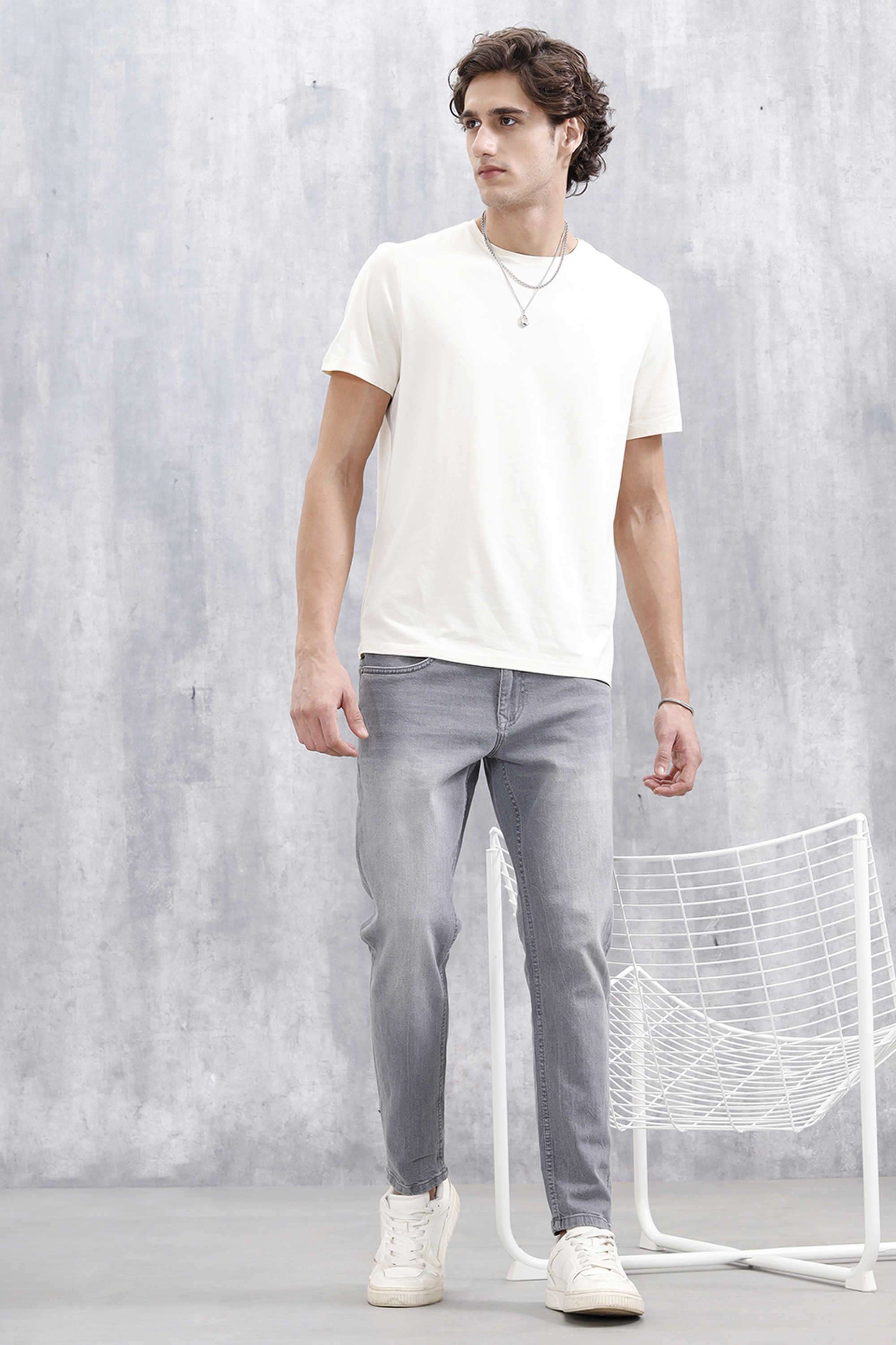 Solid-Cotton-Super-Skinny-Fit-Men-s-Jeans