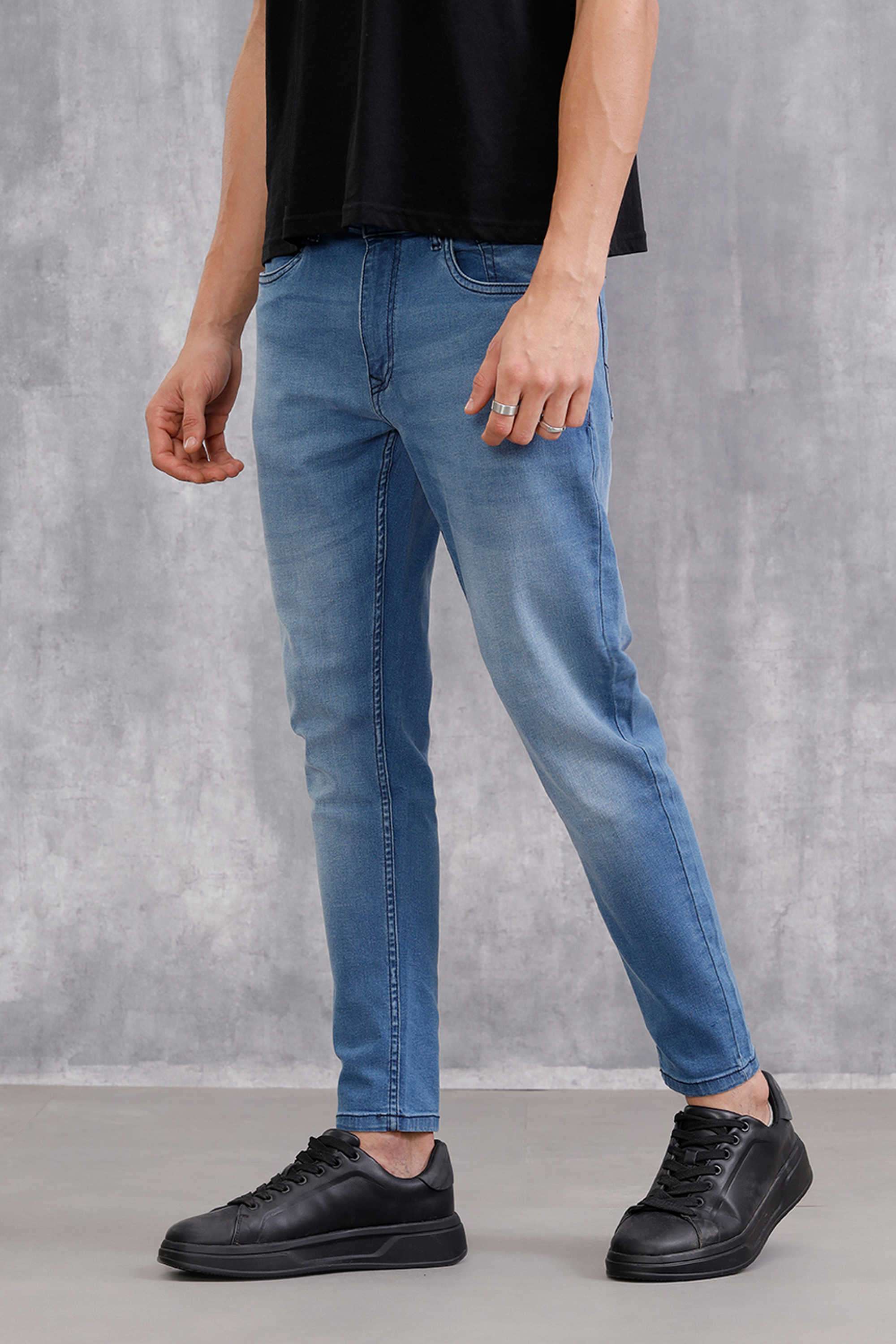 Light-Wash-Cotton-Super-Skinny-Fit-Men-s-Jeans