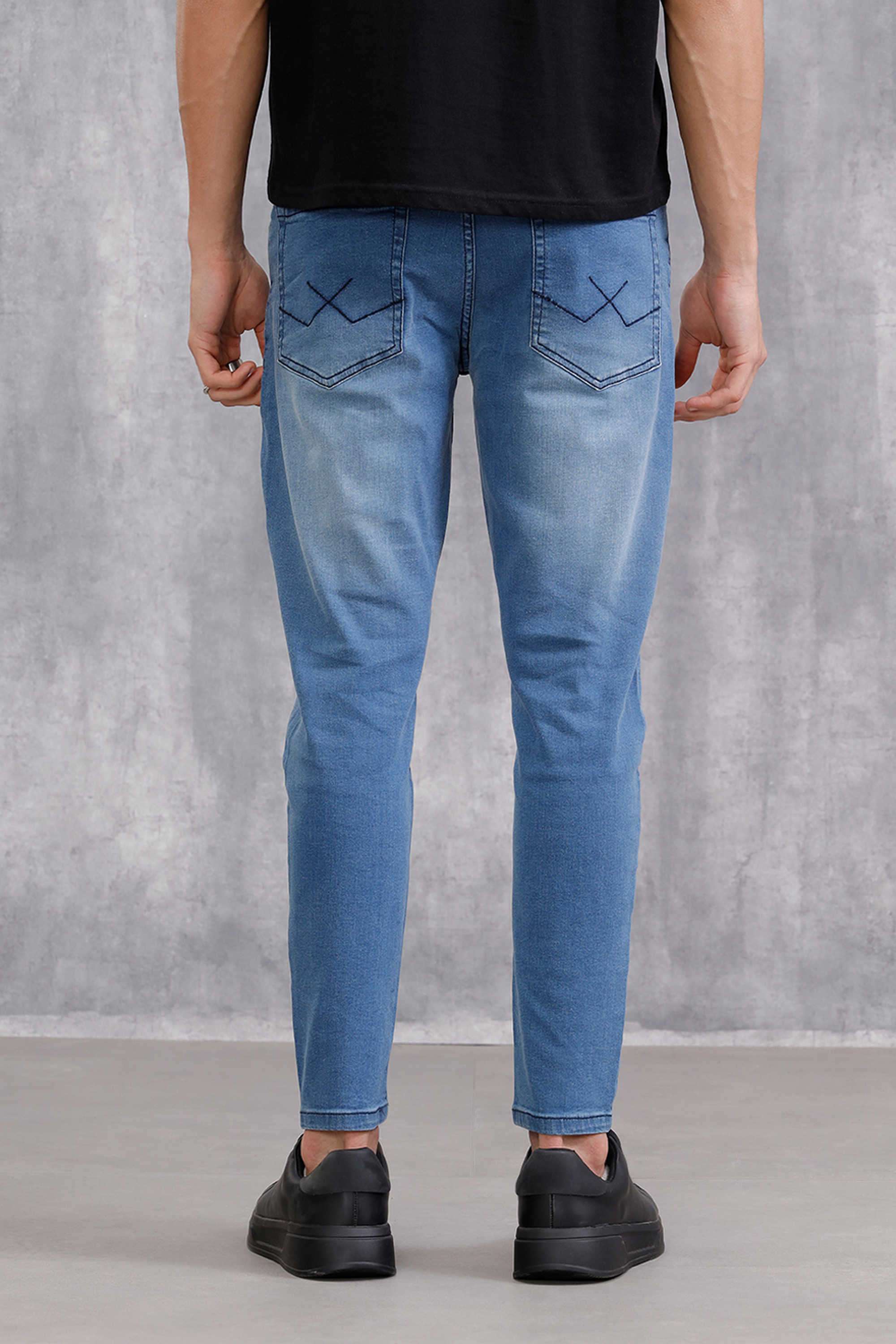 Light-Wash-Cotton-Super-Skinny-Fit-Men-s-Jeans