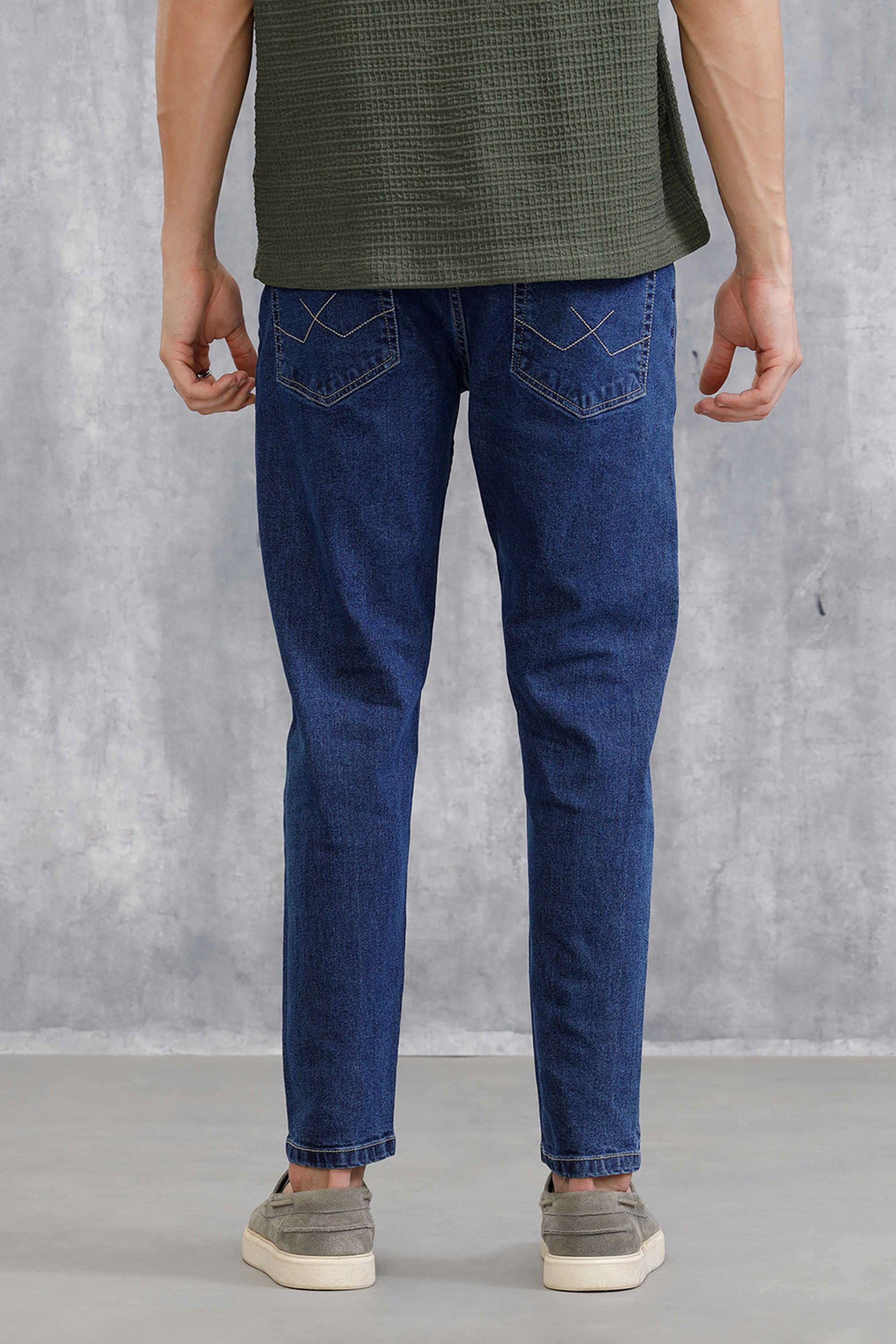 Solid-Cotton-Super-Skinny-Fit-Men-s-Jeans
