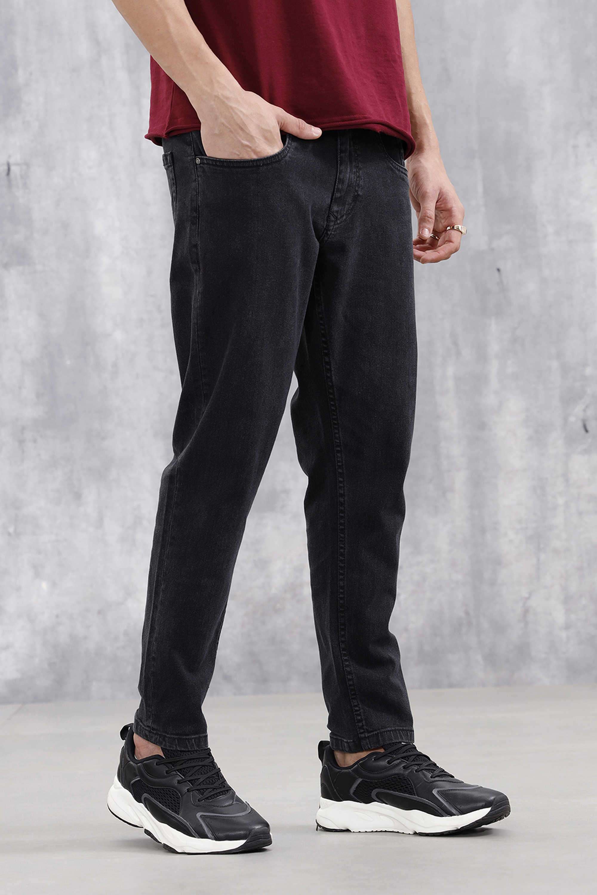 Solid-Cotton-Super-Skinny-Fit-Men-s-Jeans