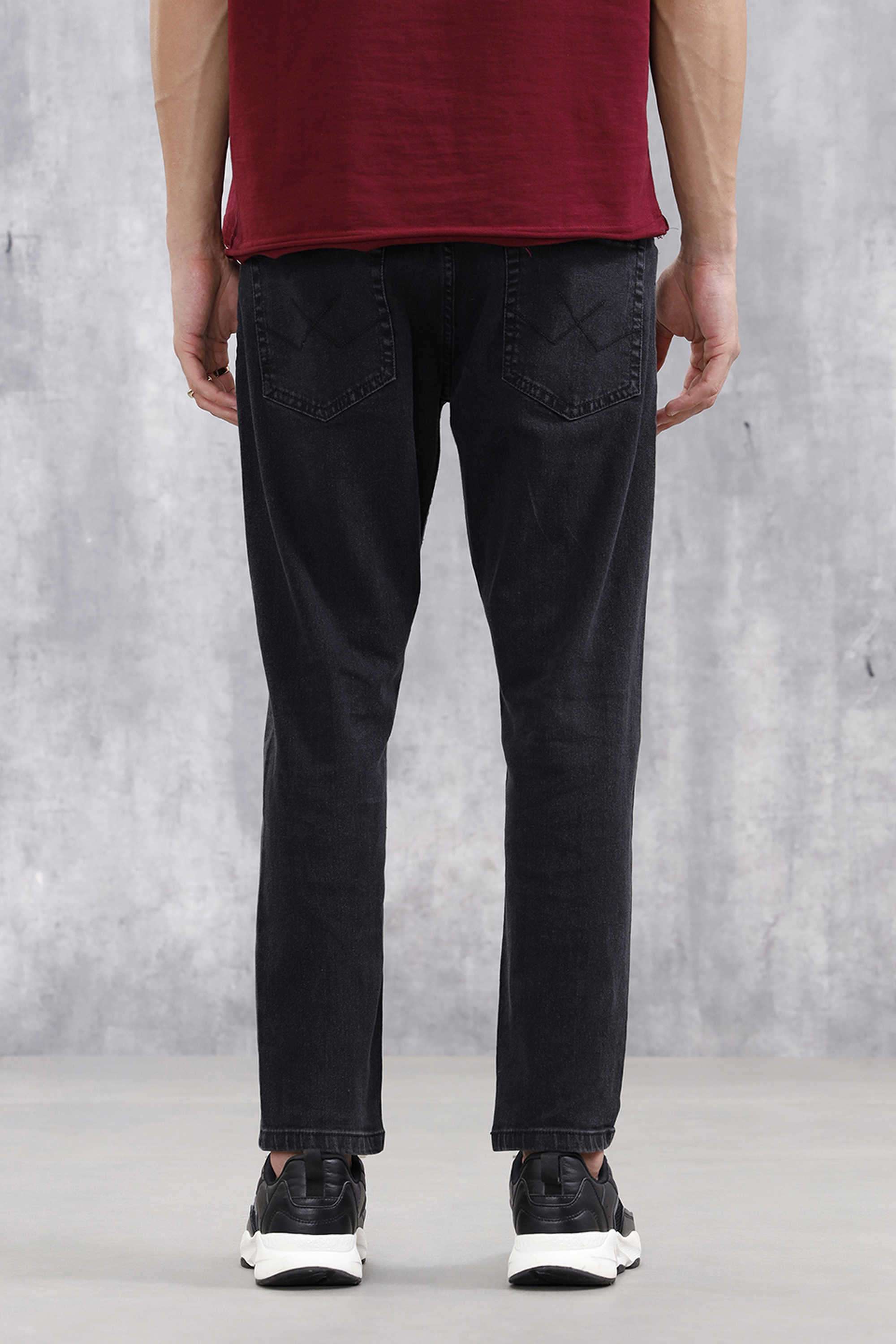 Solid-Cotton-Super-Skinny-Fit-Men-s-Jeans