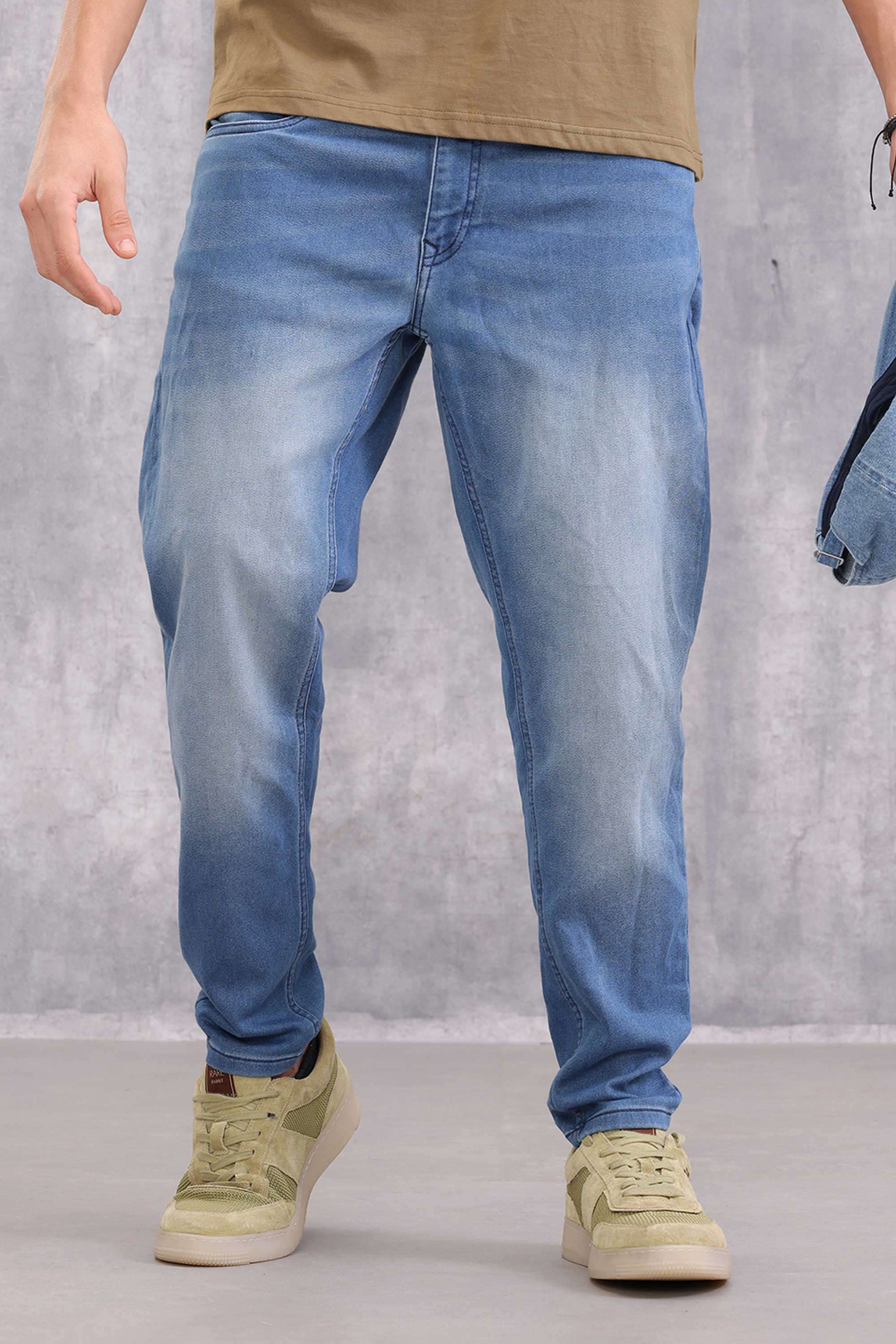 Light-Wash-Cotton-Super-Skinny-Fit-Men-s-Jeans