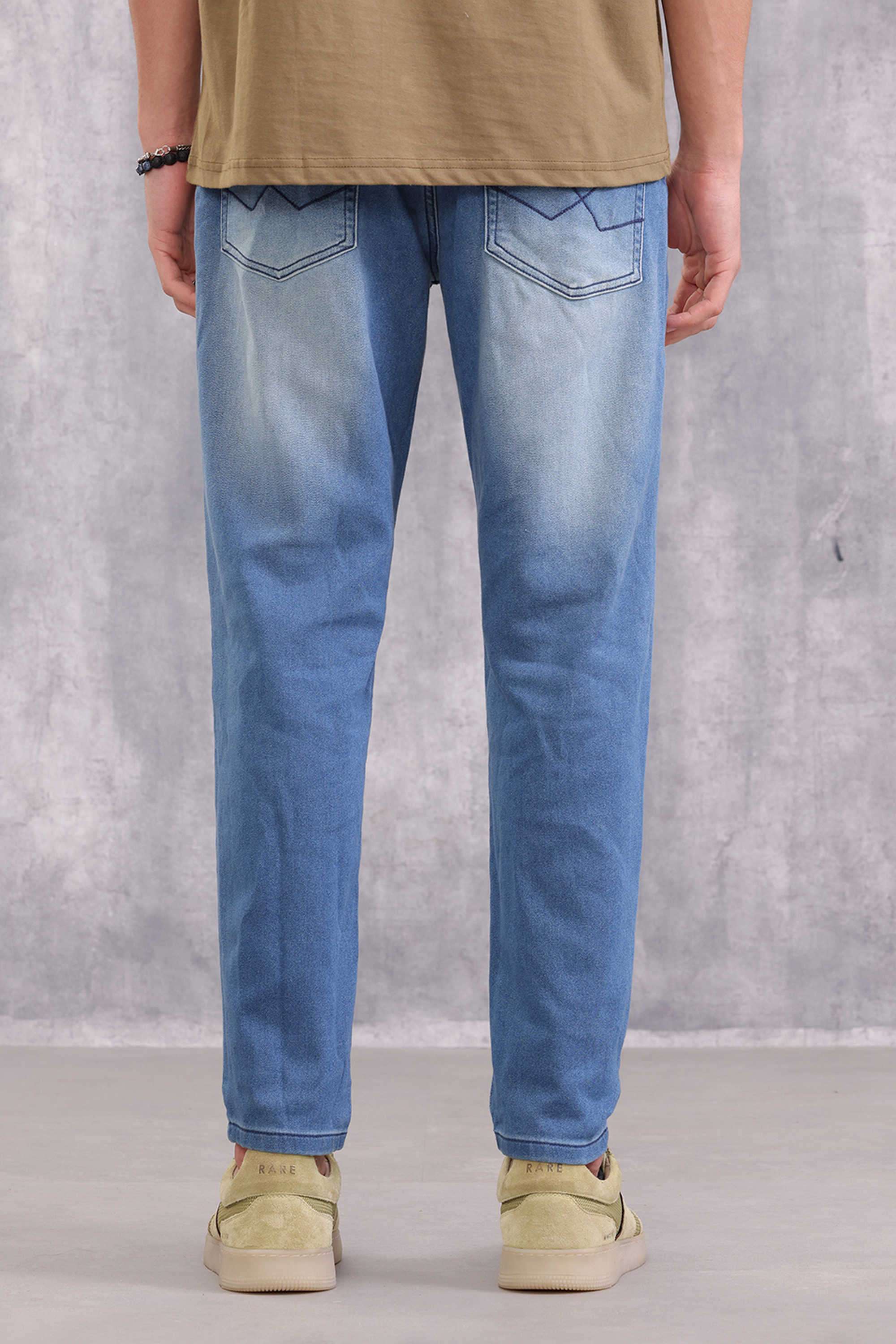 Light-Wash-Cotton-Super-Skinny-Fit-Men-s-Jeans