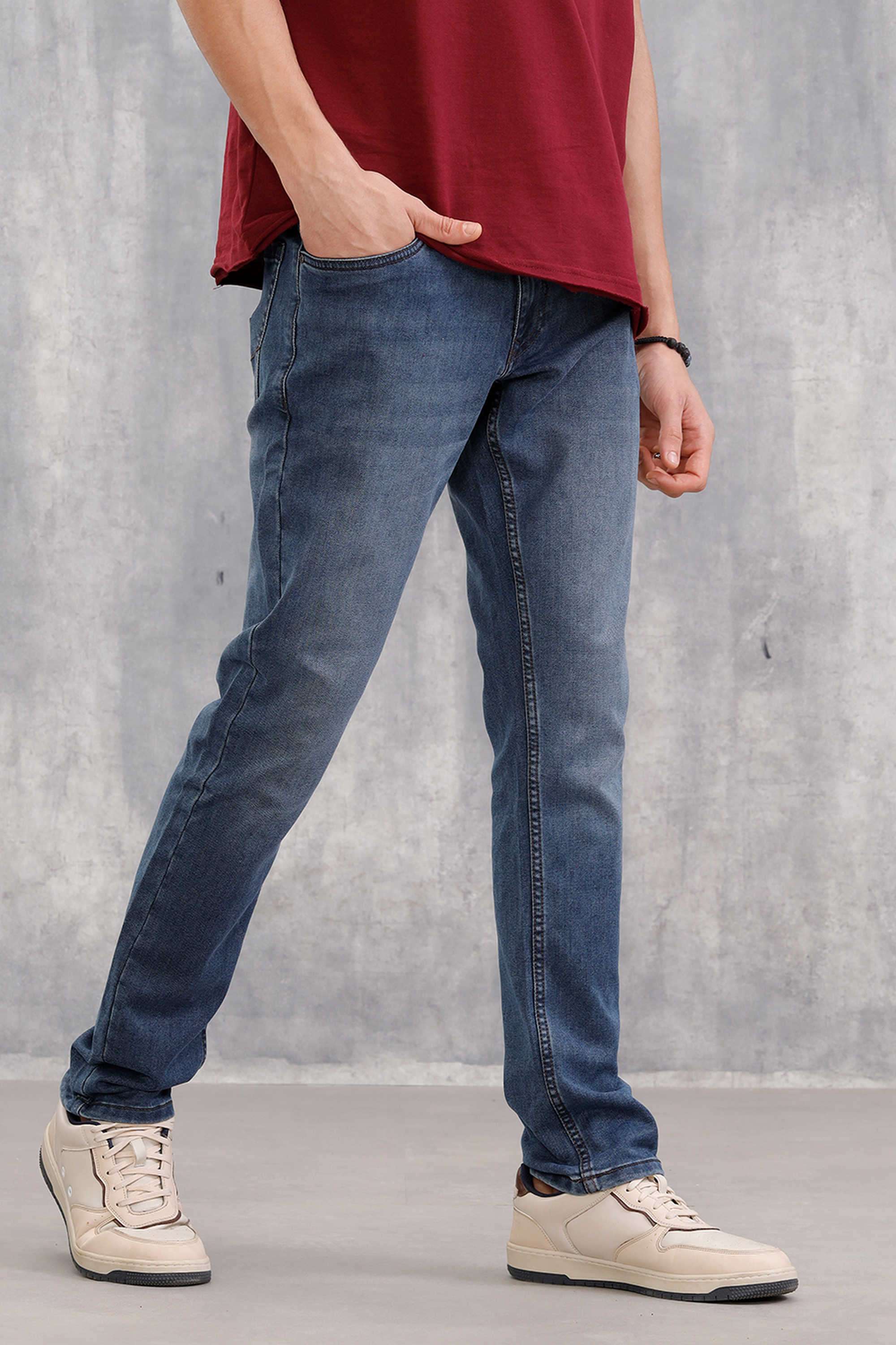 Light-Wash-Cotton-Slim-Fit-Men-s-Jeans