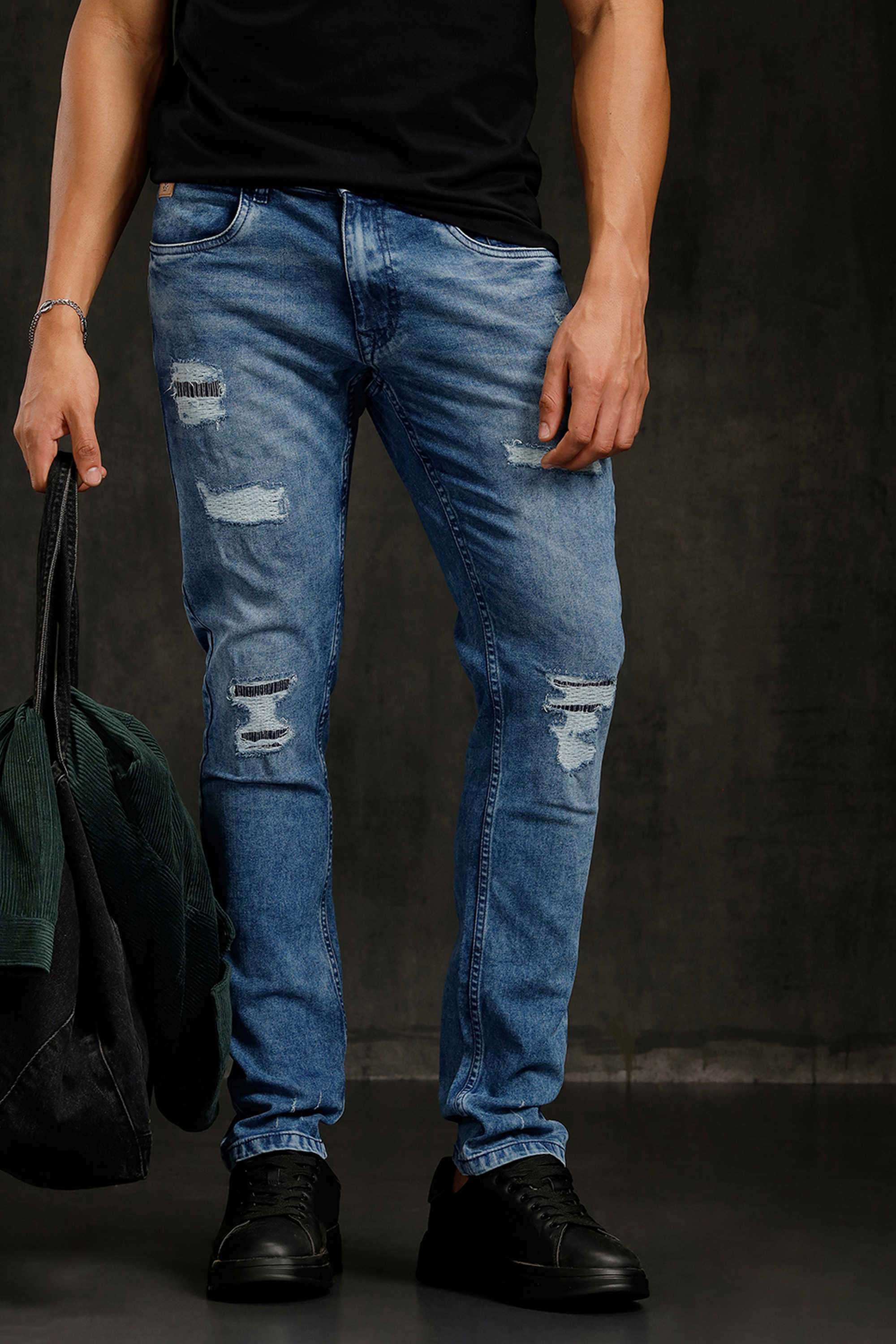 Light-Wash-Cotton-Slim-Fit-Men-s-Jeans